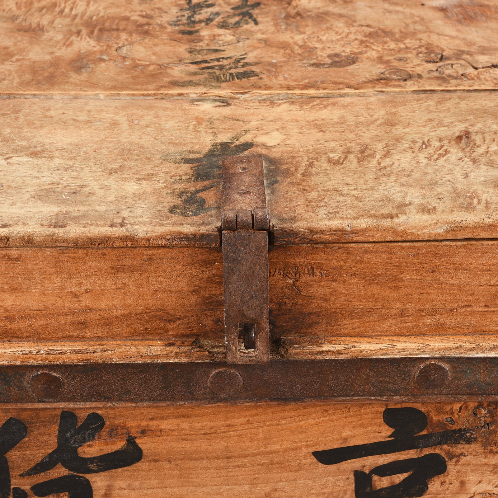 Iron Bound Chinese Shop Chest - 19th Century - Image 7