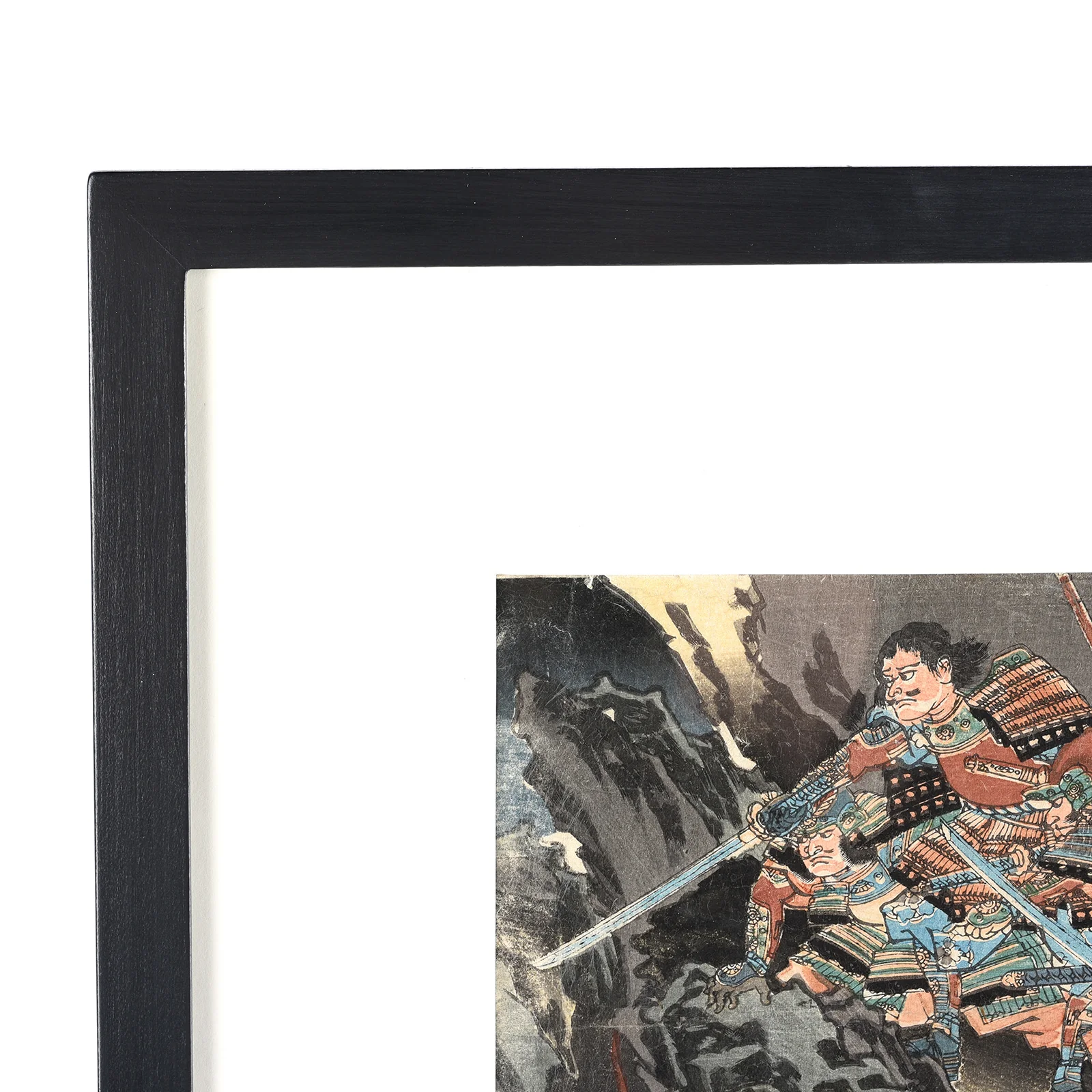 Framed Japanese Woodblock Print Oban By Kuniyoshi - Image 3