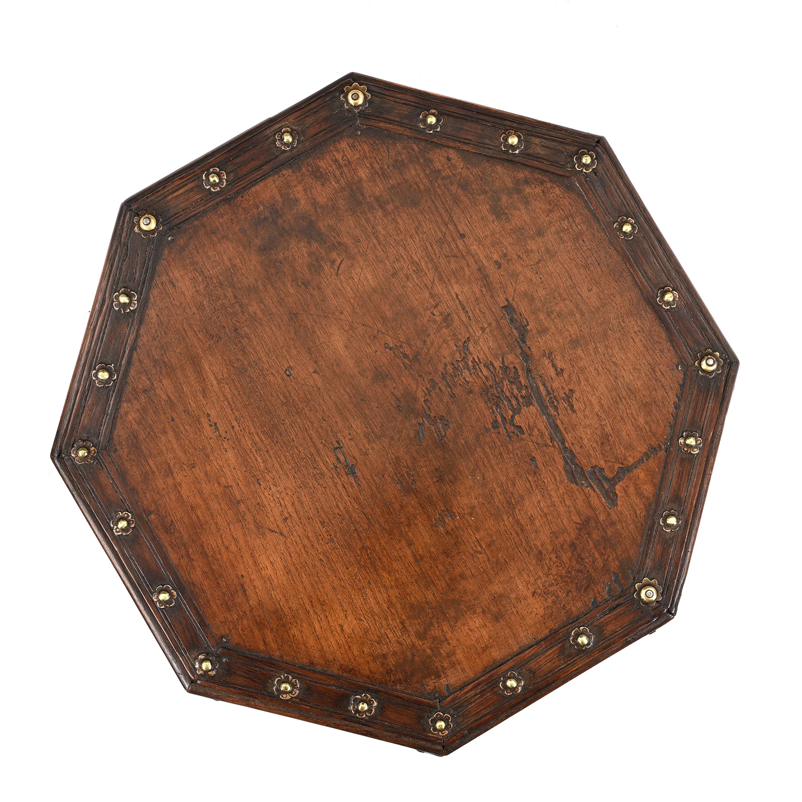 Octagonal Bajot Low Table From Rajasthan - 19th Century - Image 2