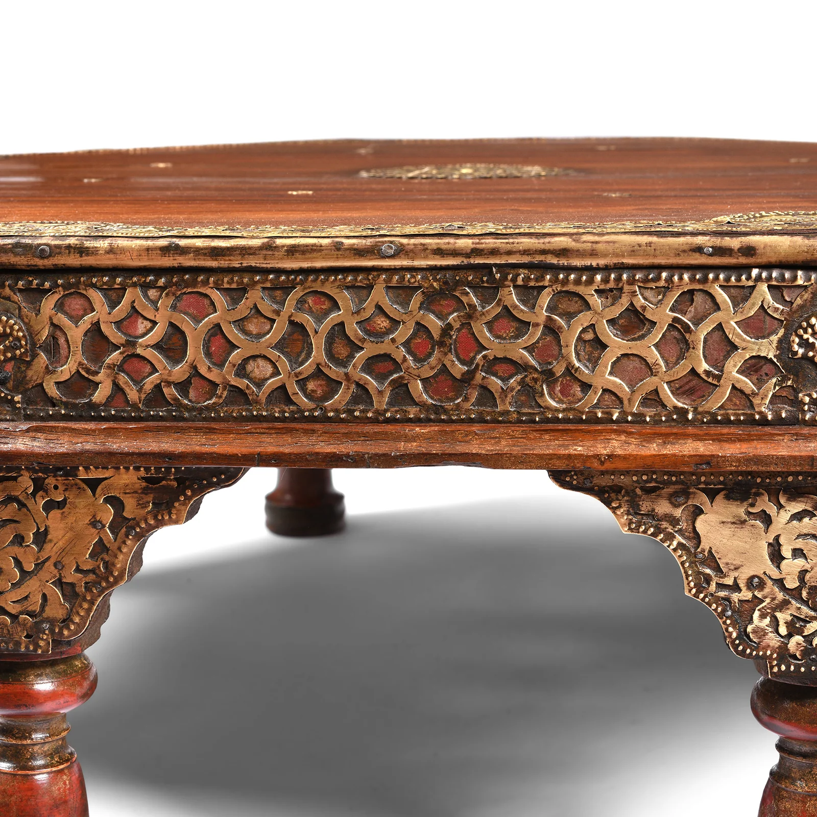 Octagonal Bajot Low Prayer Table From Shekhawati - 19thC - Image 2