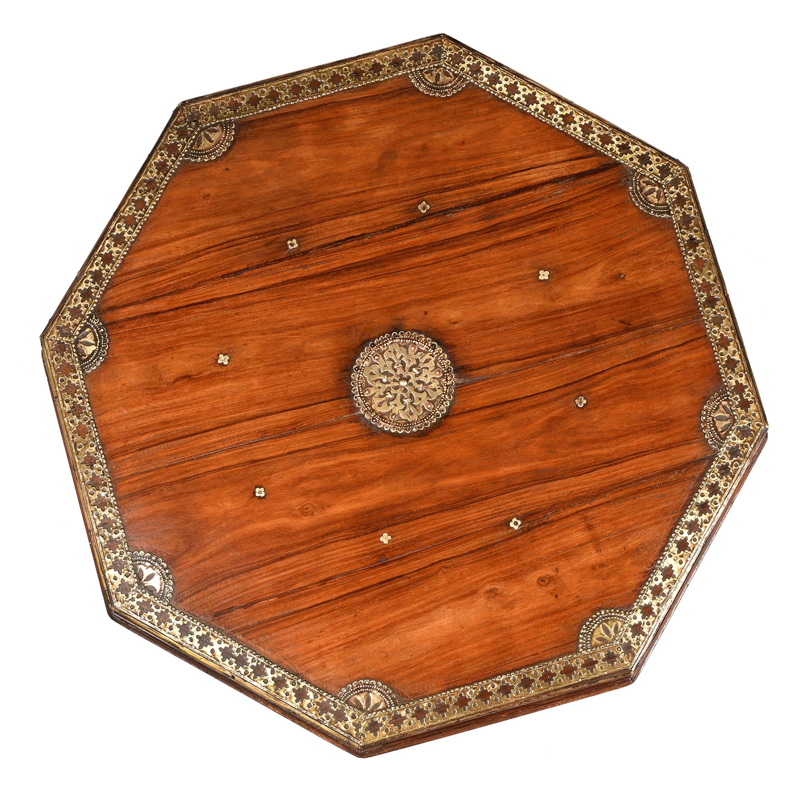 Octagonal Bajot Low Prayer Table From Shekhawati - 19thC - Image 3