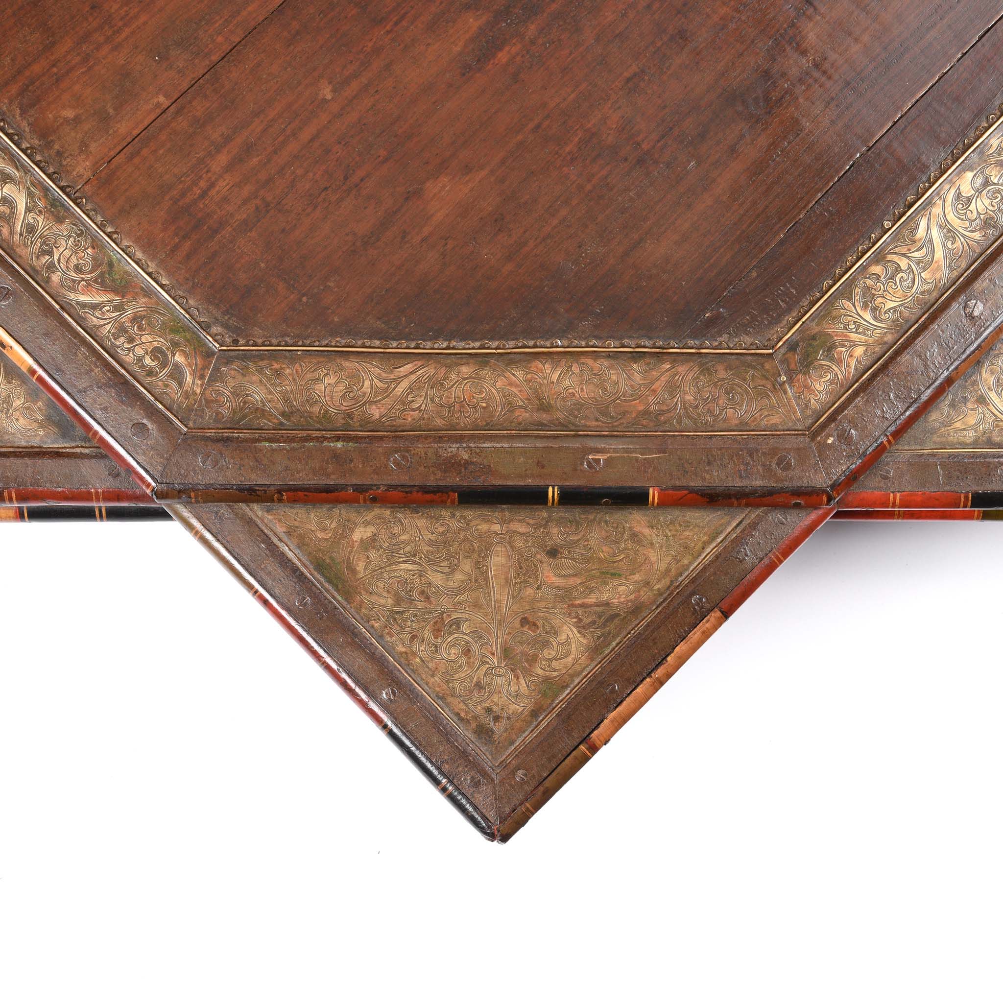 Octagonal Rosewood Bajot Prayer Table From Rajasthan - 19th Century - Image 5