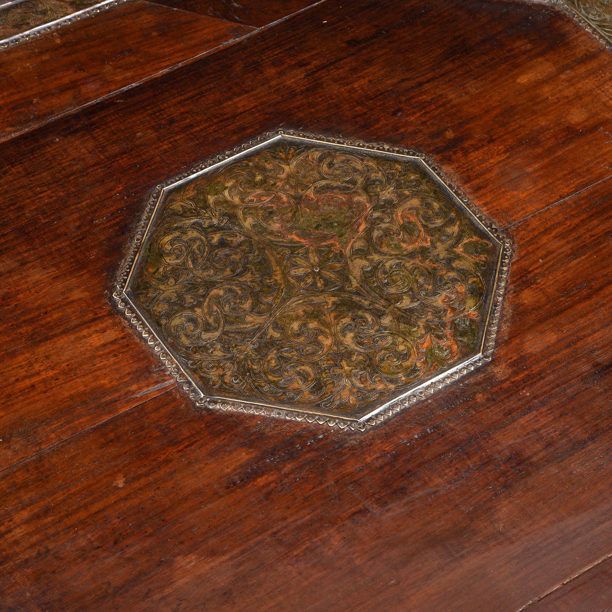 Octagonal Rosewood Bajot Prayer Table From Rajasthan - 19th Century - Image 6