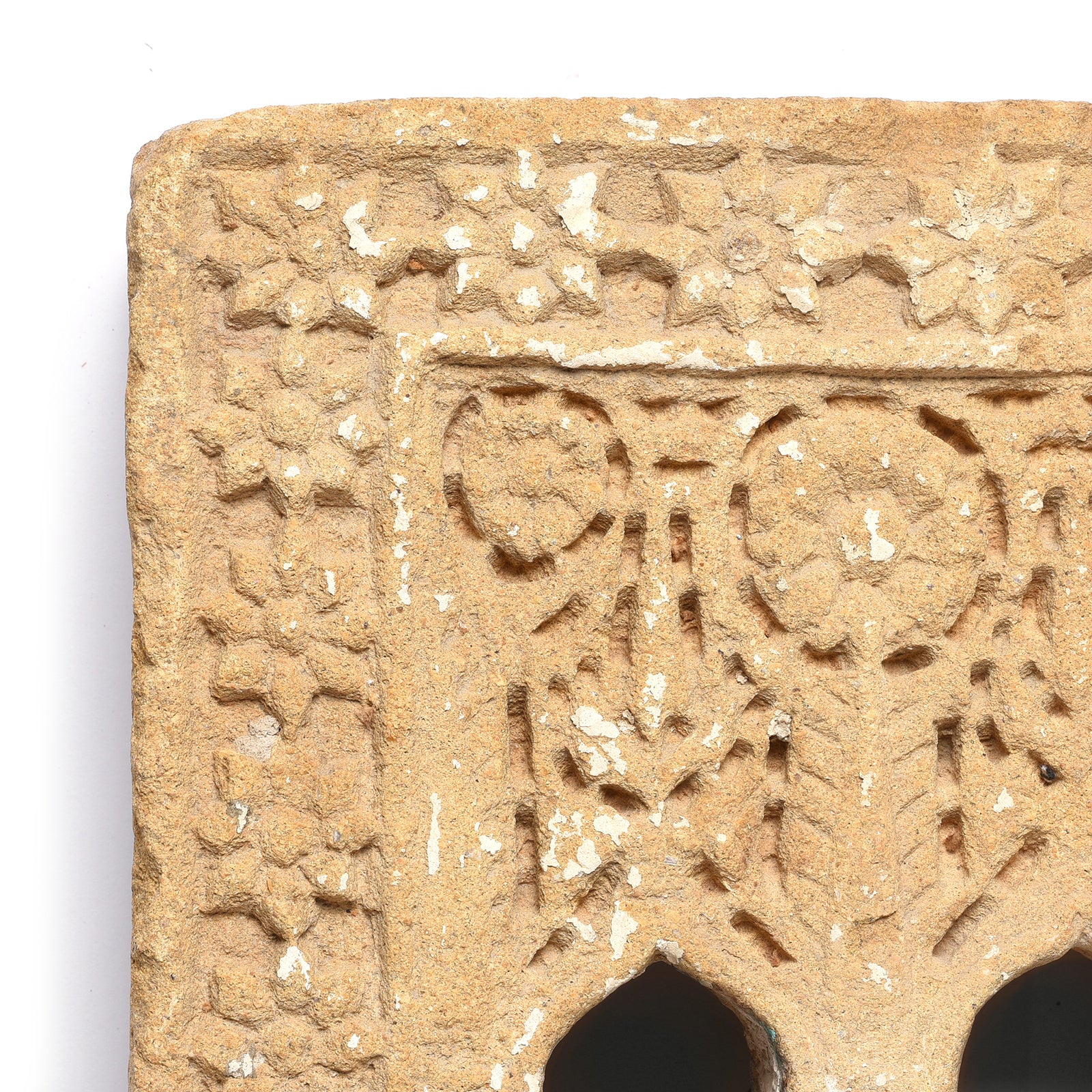 3 Way Stone Lamp Niche From Jaisalmer - 19th Century - Image 3