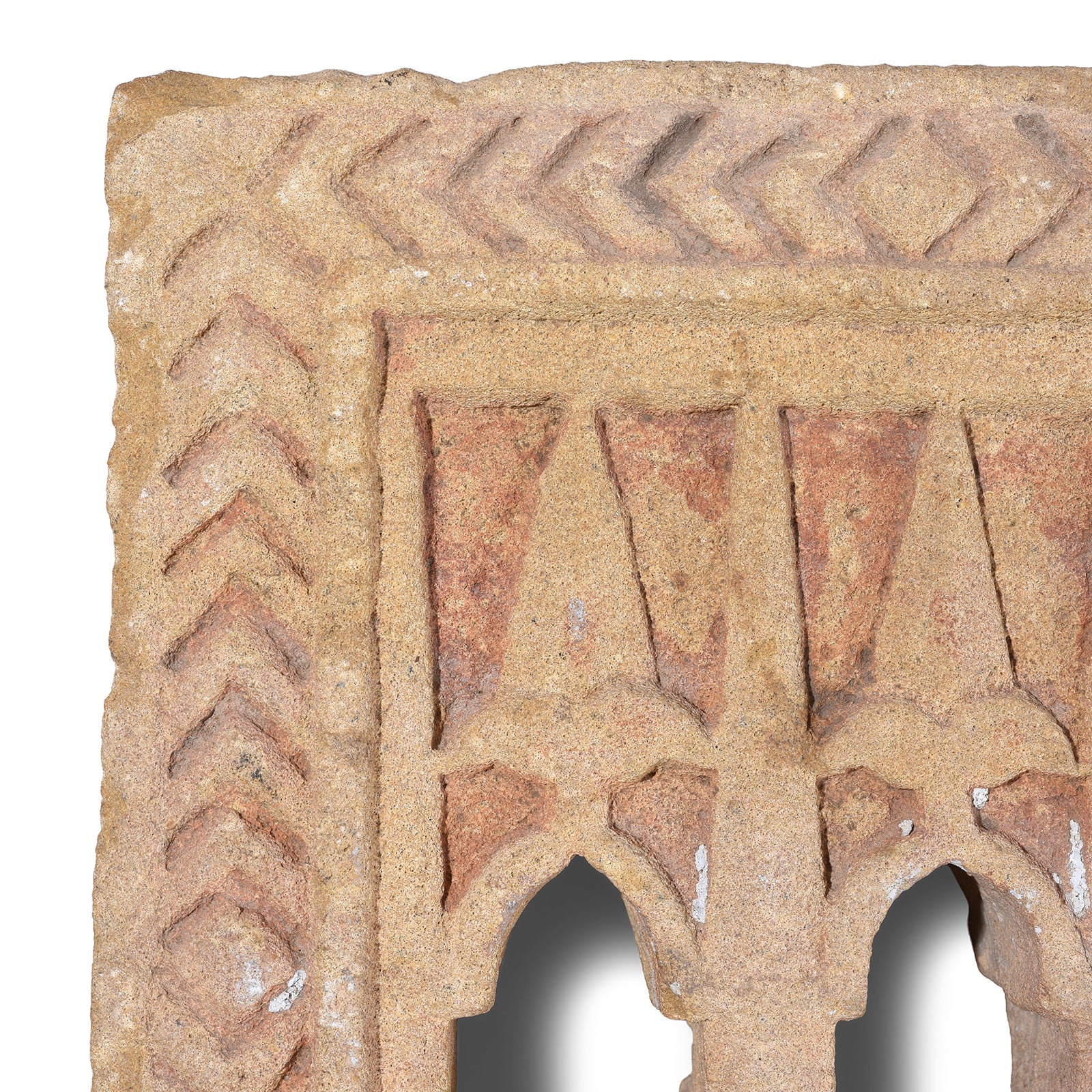 3 Way Stone Lamp Niche From Jaisalmer - 19th Century - Image 2