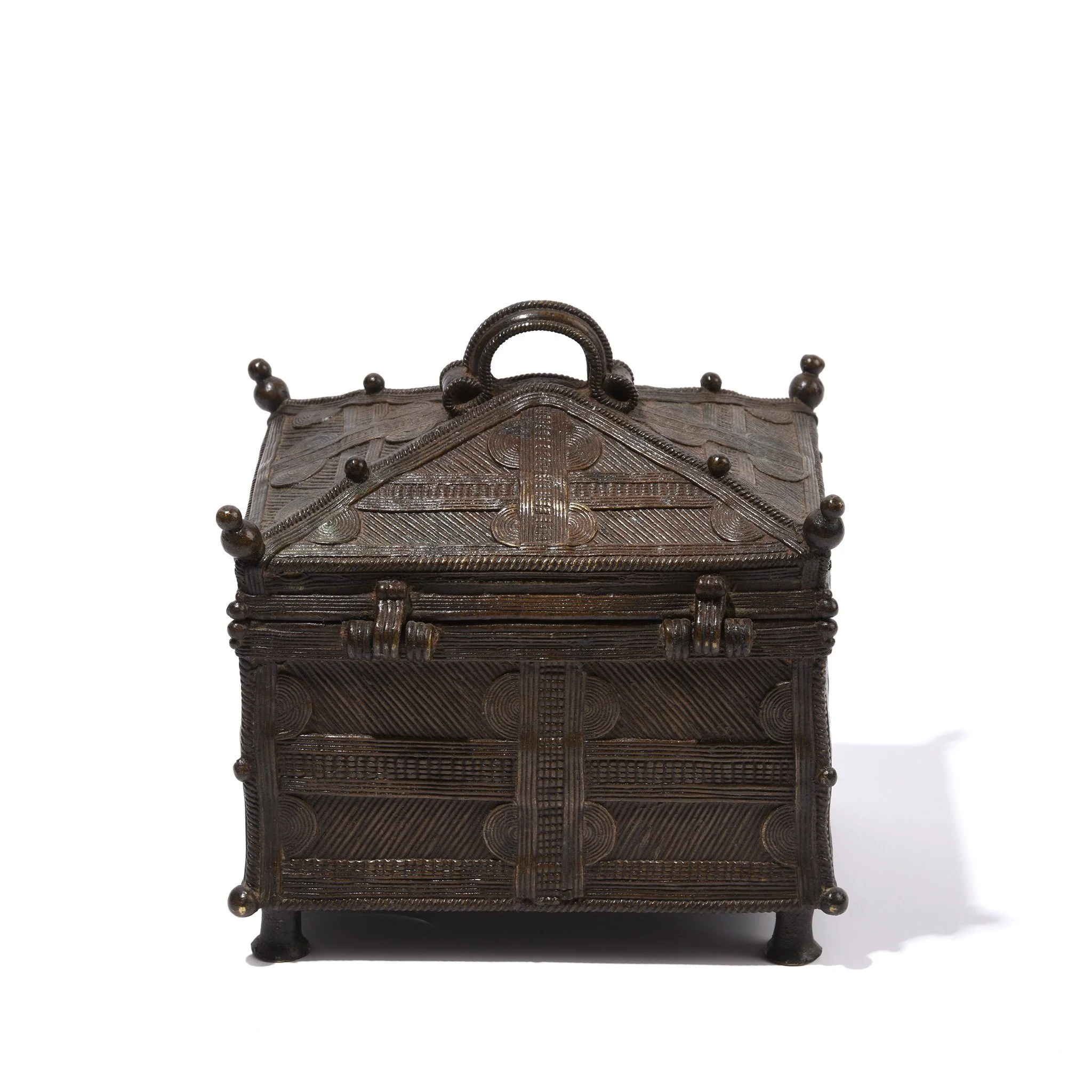 Old Brass Dhokra Money Box From Orissa - Late 19thC - Image 4