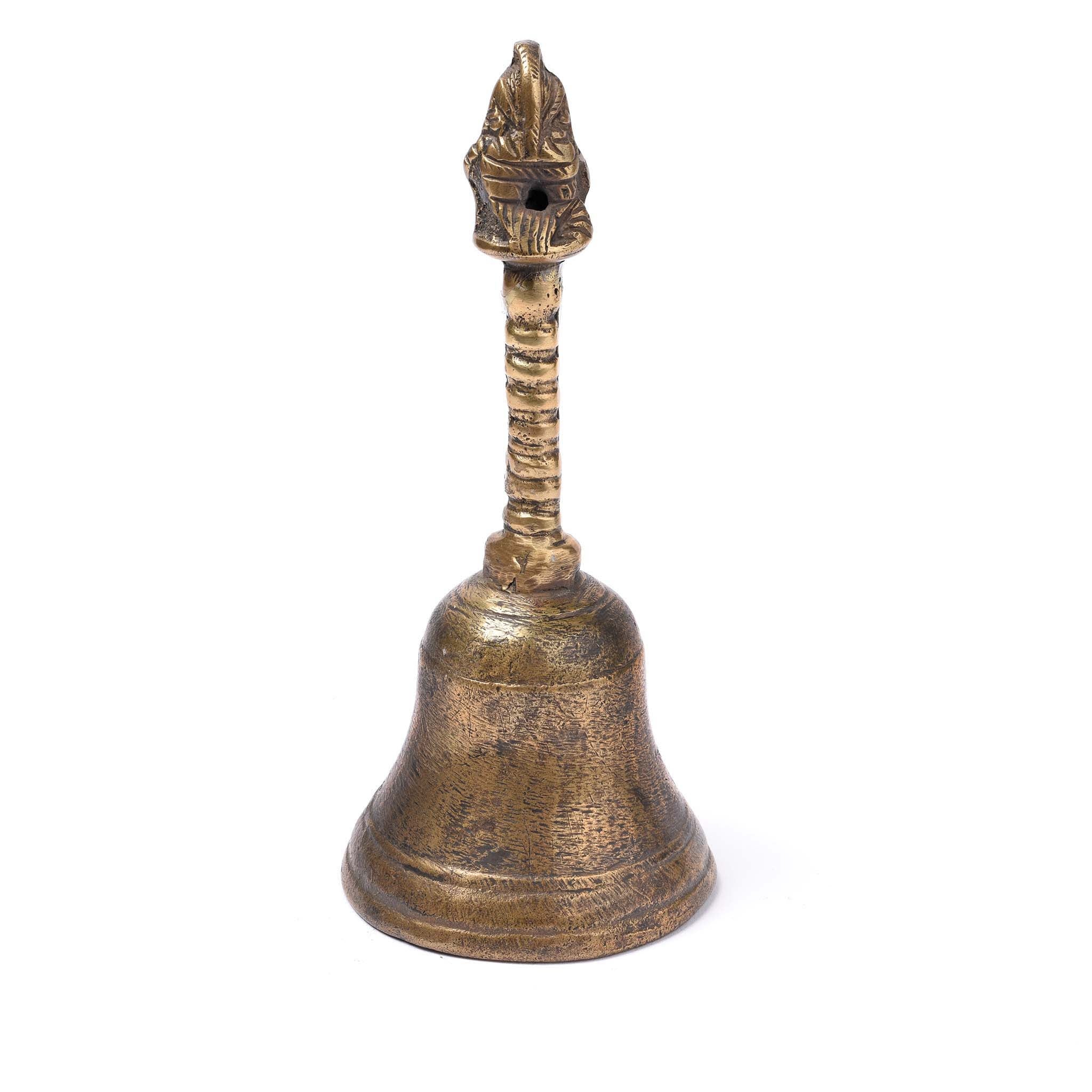 Old Brass Puja Bell from Delhi - Early 20thC - Image 3
