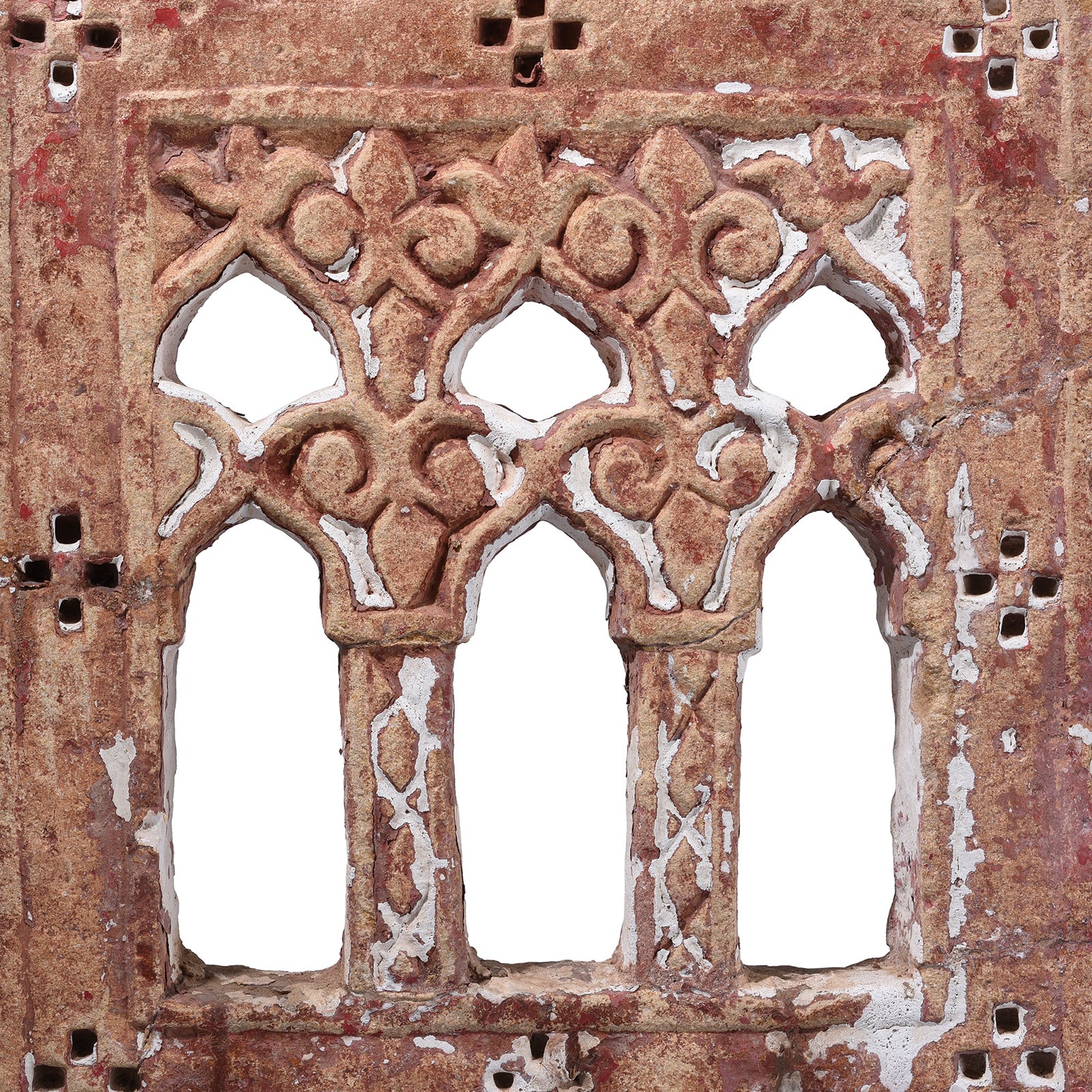 Old 3 Way Stone Lamp Niche From Jaisalmer - 19th Century - Image 2