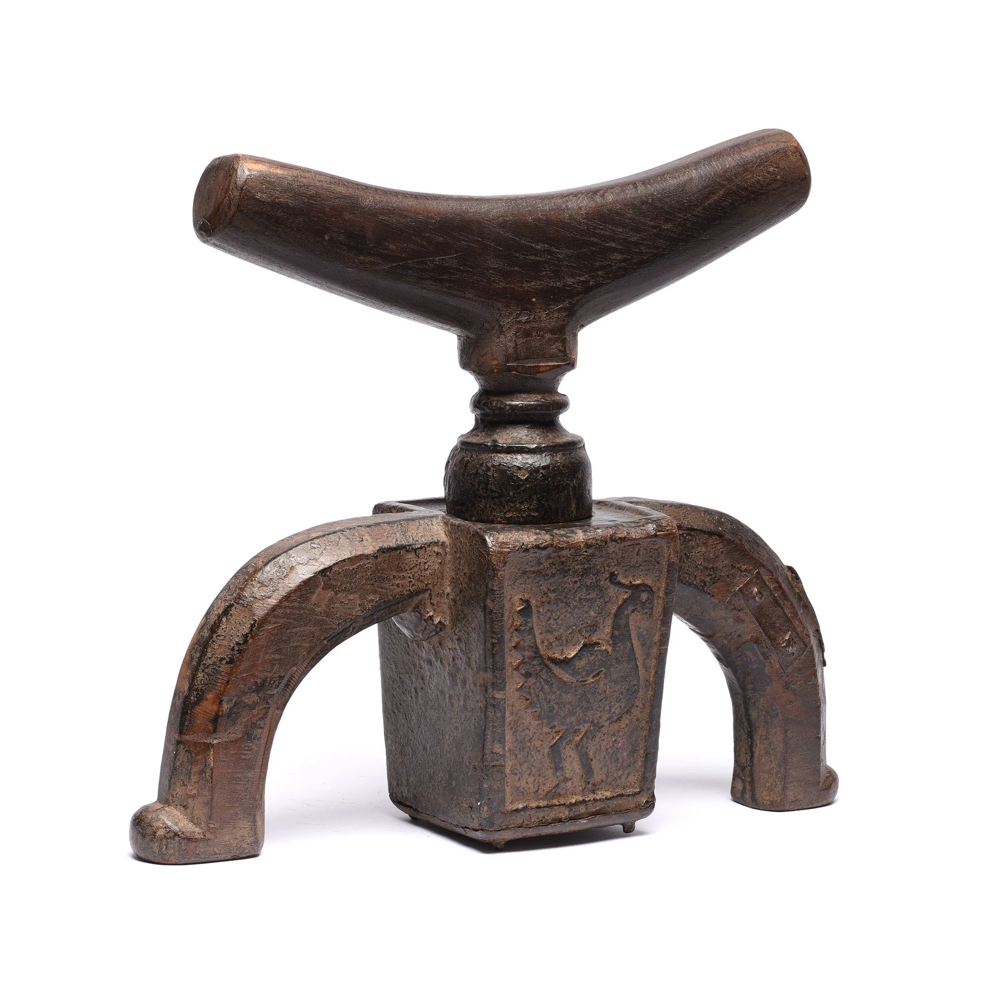 Old Carved Indian Juicer Figure From Banswara - 19thC - Image 4