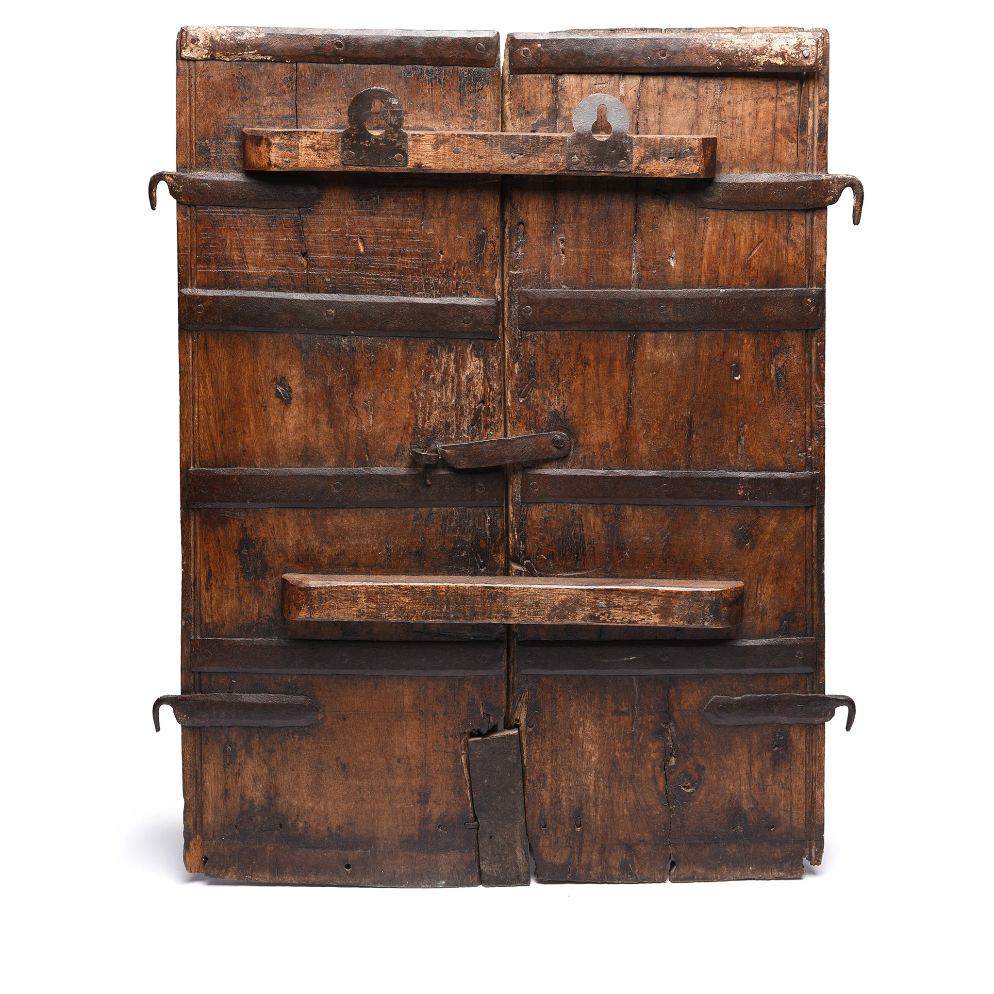 Old Carved Indian Window Shutters From Gujarat - 19thC - Image 4