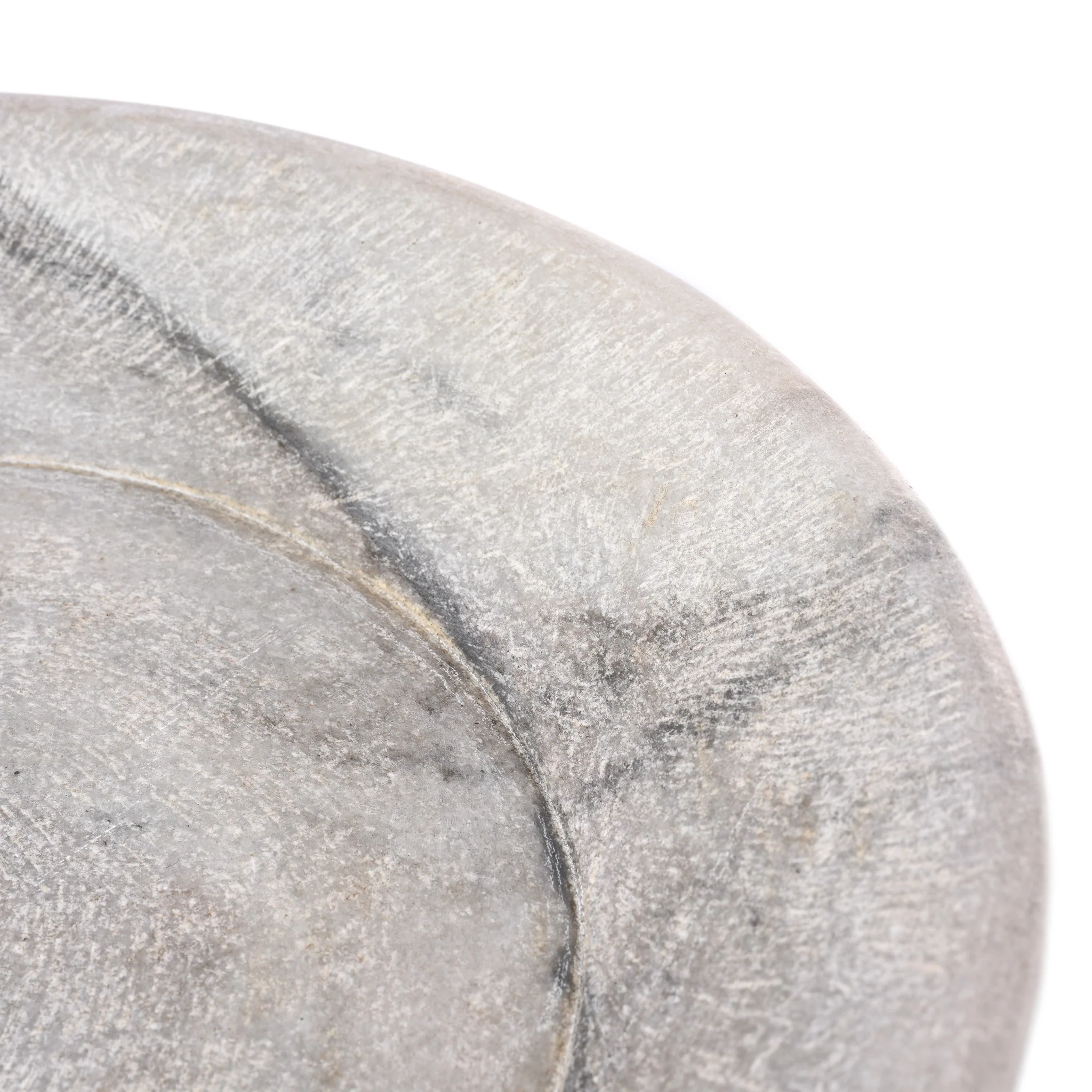 Old Carved Marble Bowl From Rajasthan - 50-80 Yrs Old - Image 3