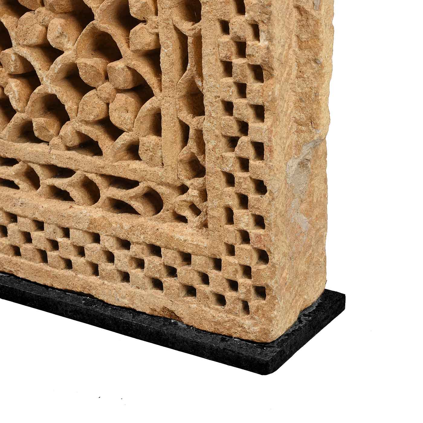 Old Carved Stone Jali Panel From Rajasthan - 19thC - Image 6