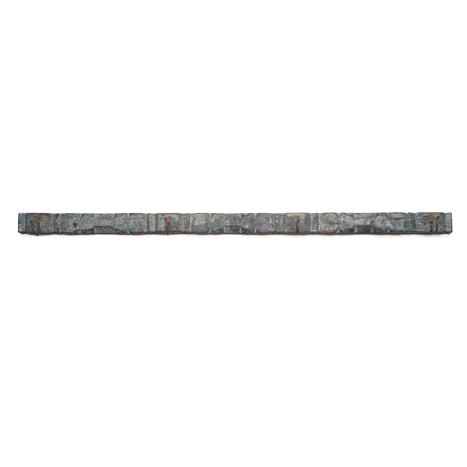 Old Blue Painted 4 Way Coat Hook - Image 5