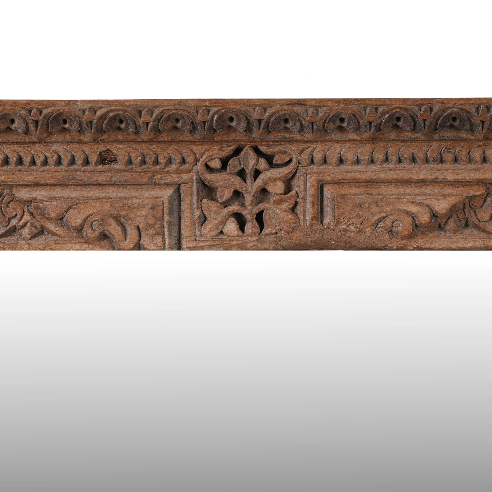 Old Carved Teak Mirror From Shekhawati - 19th Century - Image 4