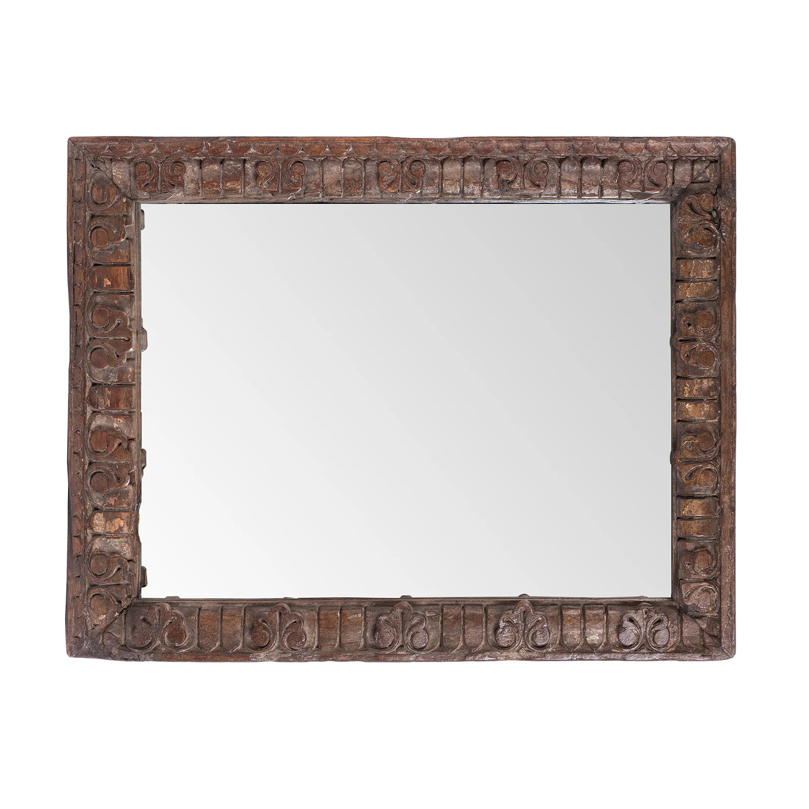 Carved Teak Mirror From Rajasthan - Ca 1920 - Image 2