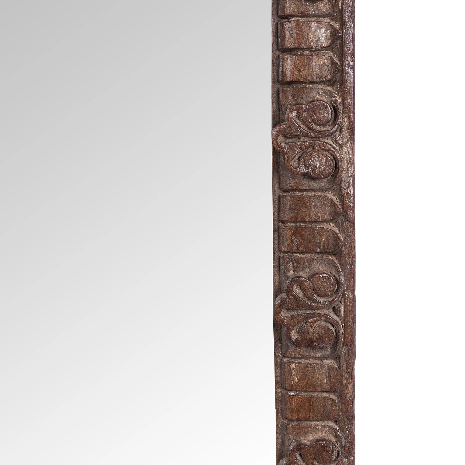 Carved Teak Mirror From Rajasthan - Ca 1920 - Image 4