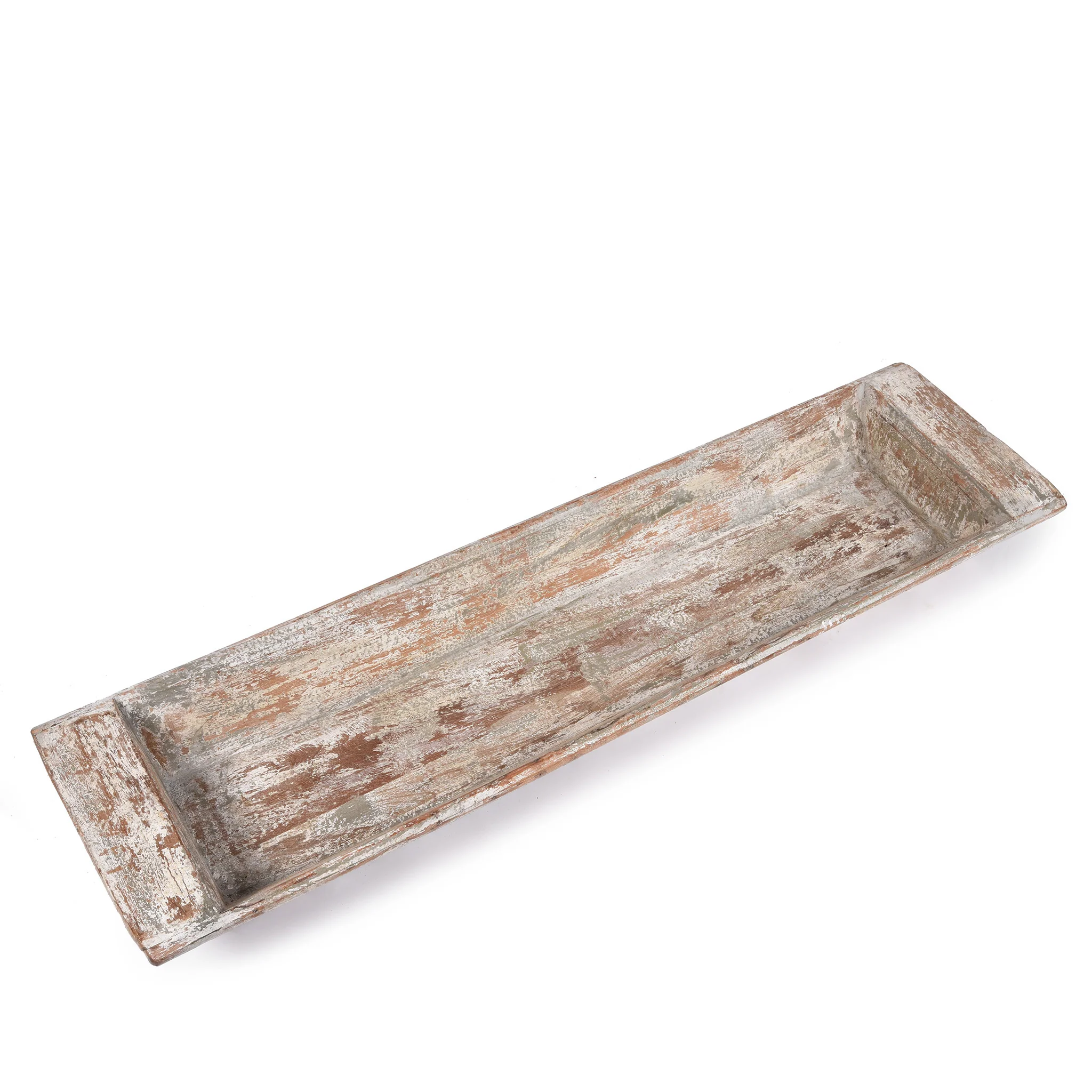Vintage Carved Wooden Tray From Kerala - Image 4