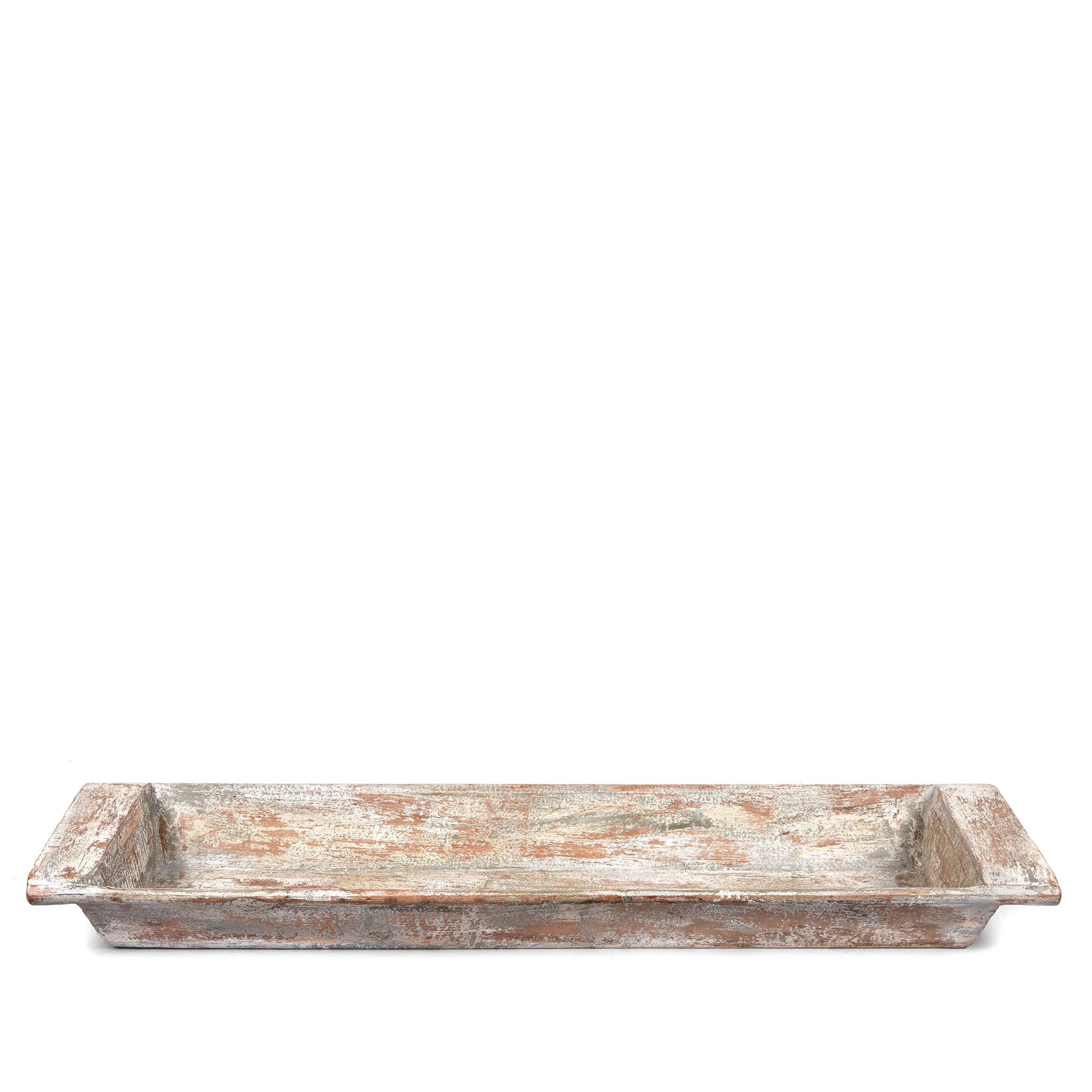 Vintage Carved Wooden Tray From Kerala - Image 5