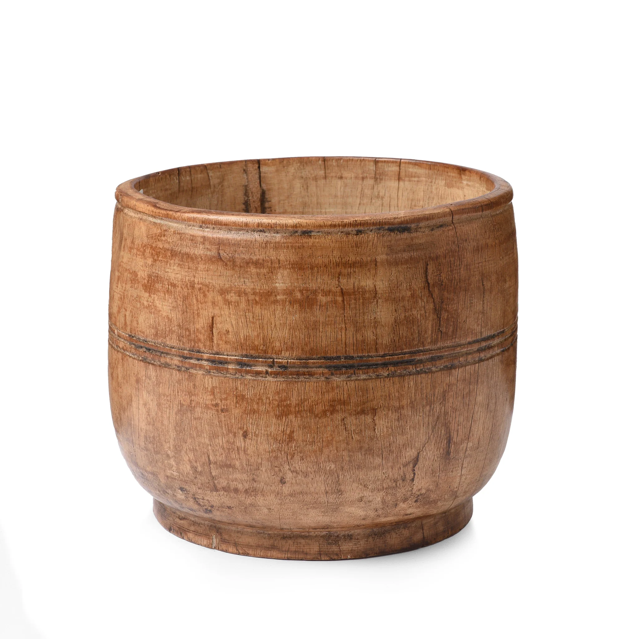 Vintage Cedar Grain Measure From The Himalayas
