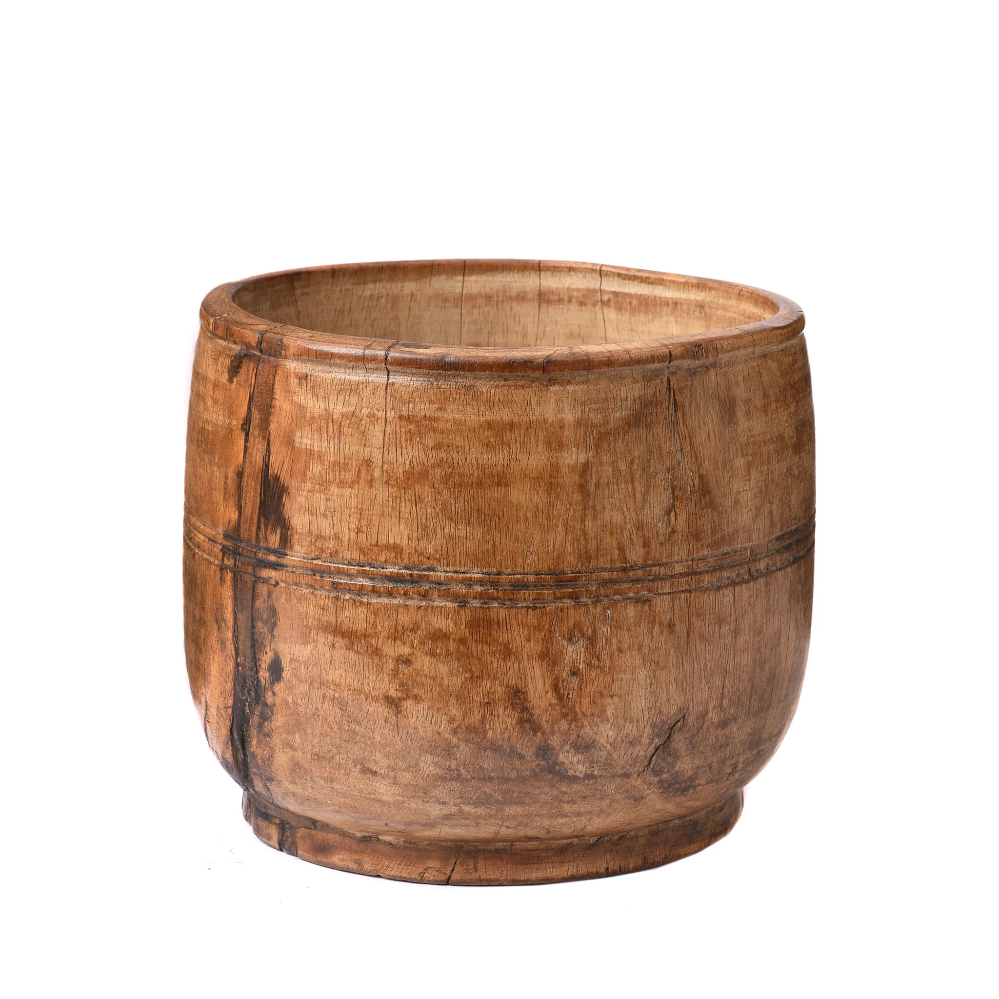 Vintage Cedar Grain Measure From The Himalayas - Image 4