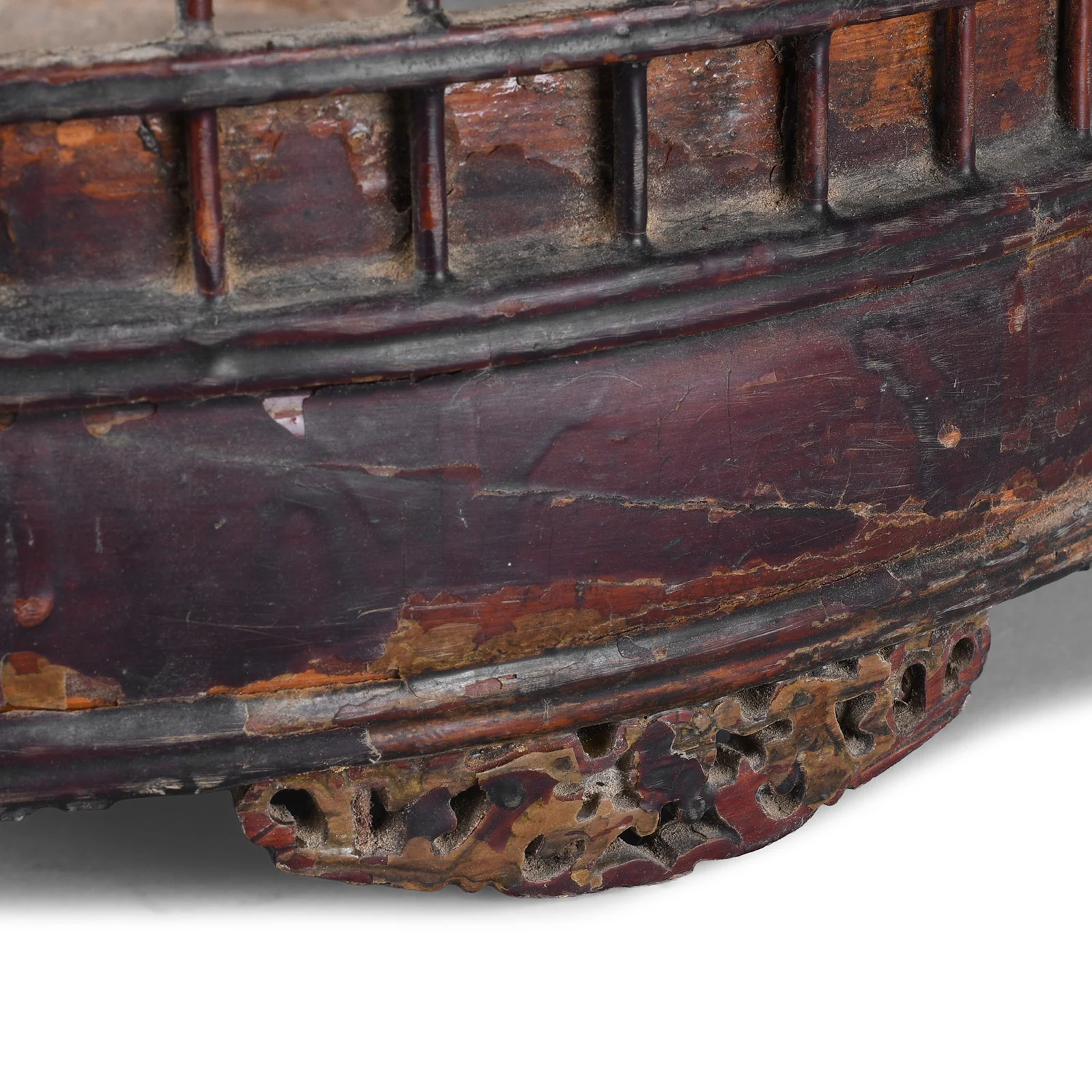 Old Chinese Bamboo Bird Cage - Image 3