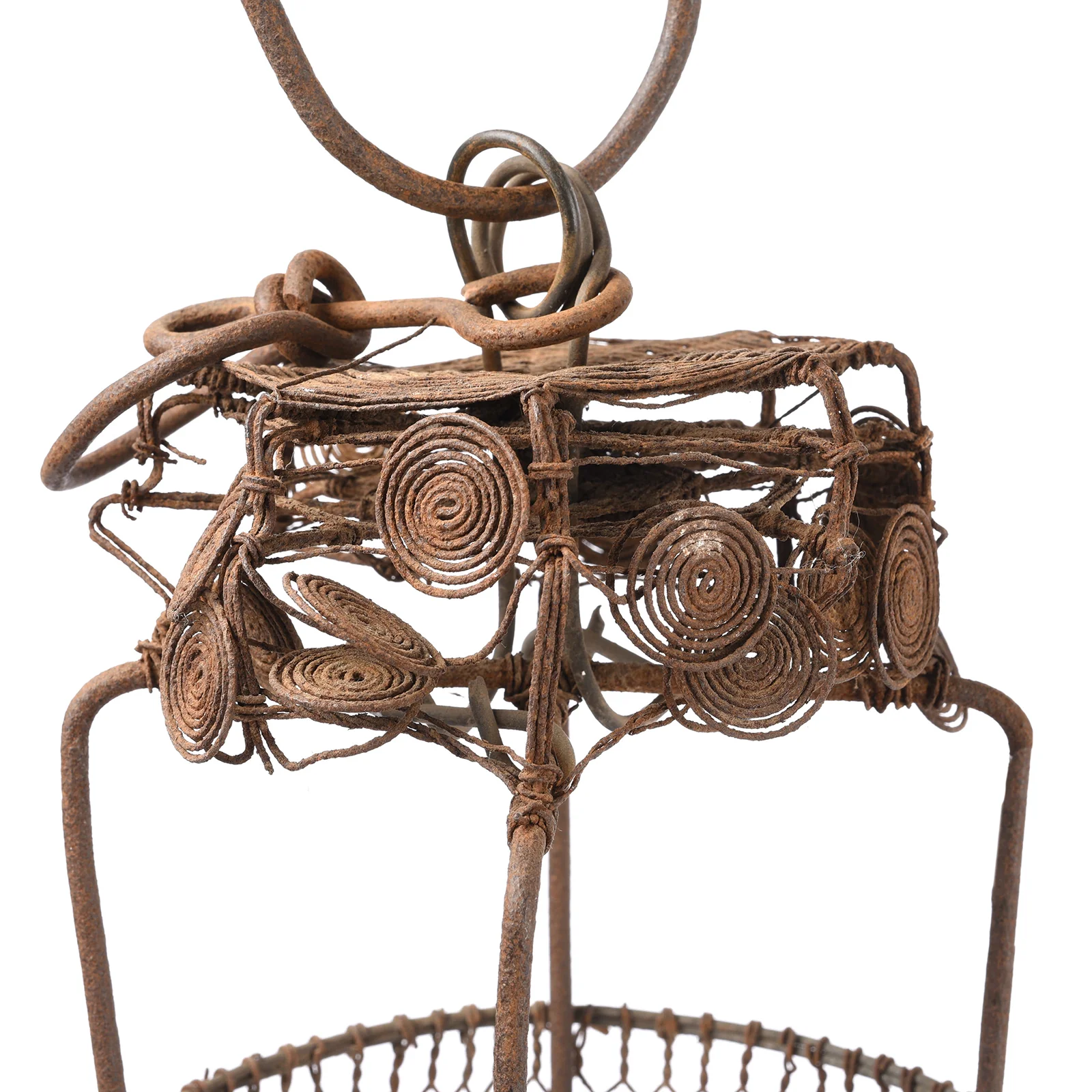 Old Chinese Wire Lantern From Shanxi - Ca 1940's - Image 3