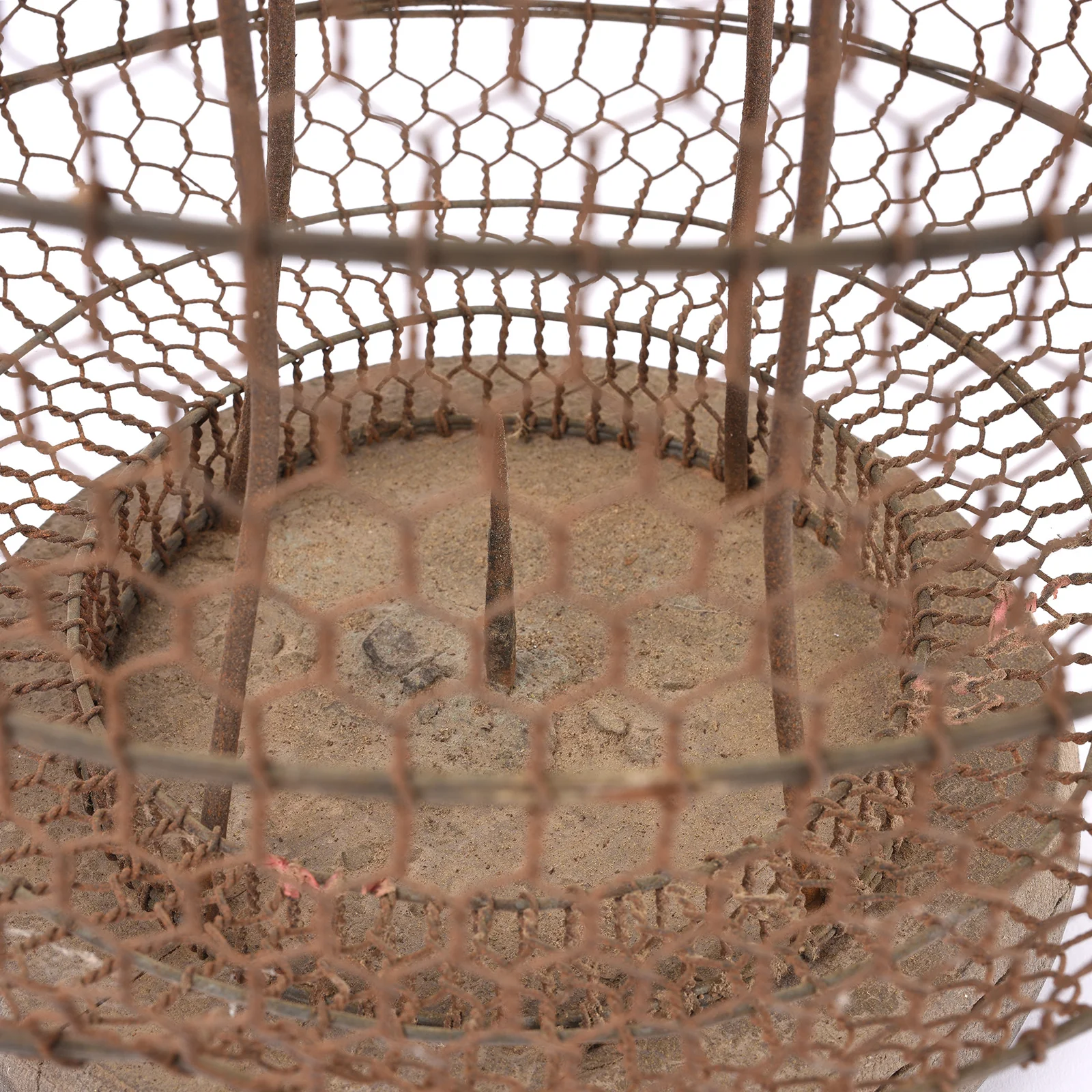 Old Chinese Wire Lantern From Shanxi - Ca 1940's - Image 5
