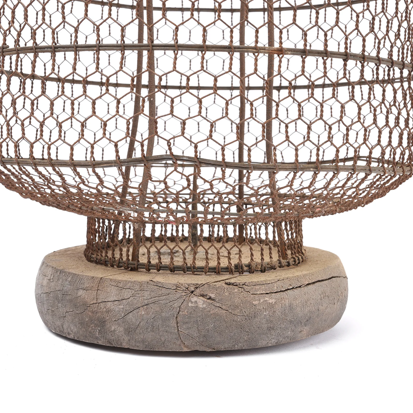 Old Chinese Wire Lantern From Shanxi - Ca 1940's - Image 6