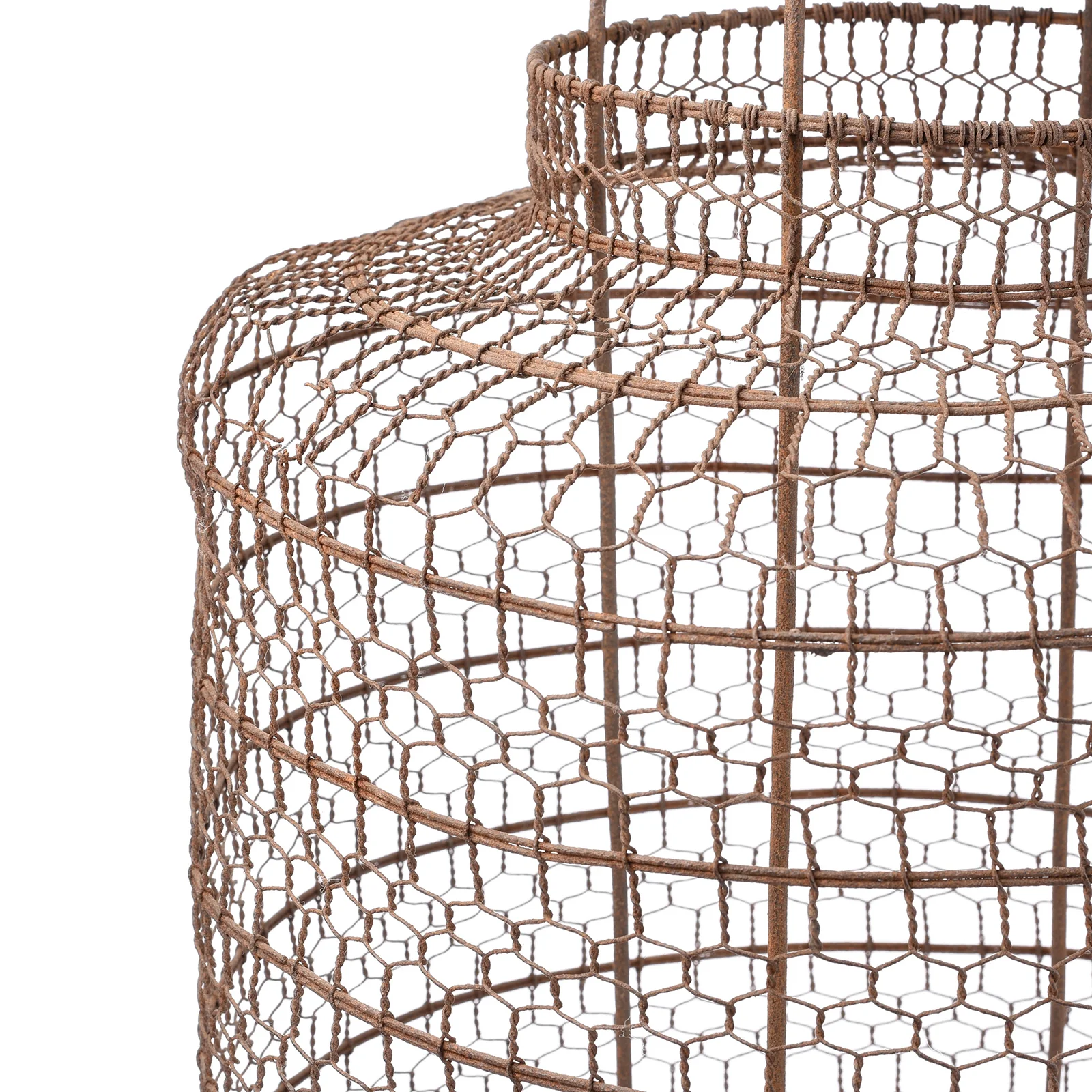 Old Chinese Wire Lantern From Shanxi - Ca 1940's - Image 2