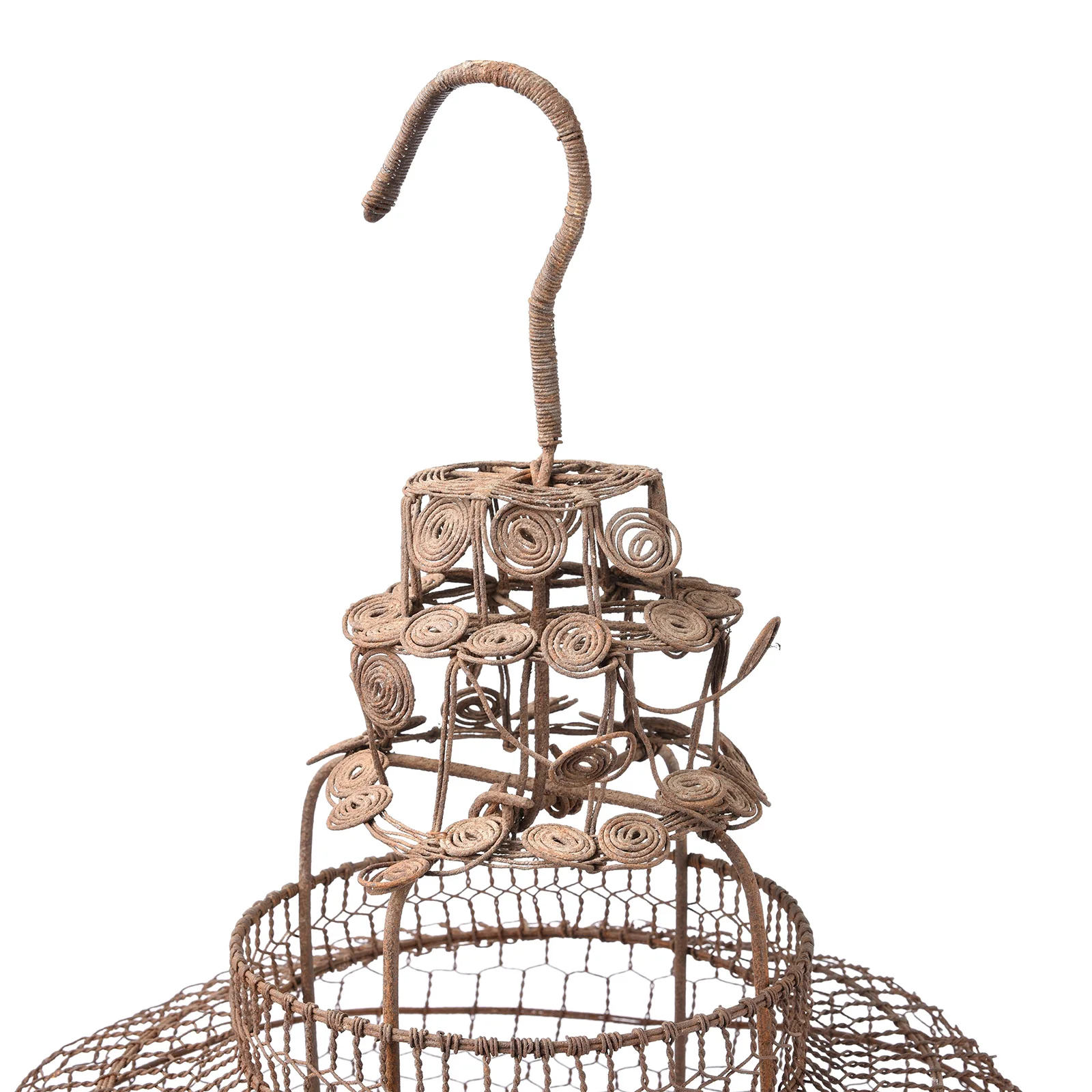 Old Chinese Wire Lantern From Shanxi - Ca 1940's - Image 3