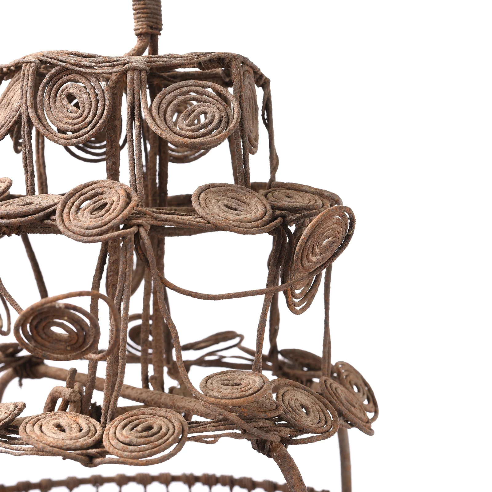 Old Chinese Wire Lantern From Shanxi - Ca 1940's - Image 4