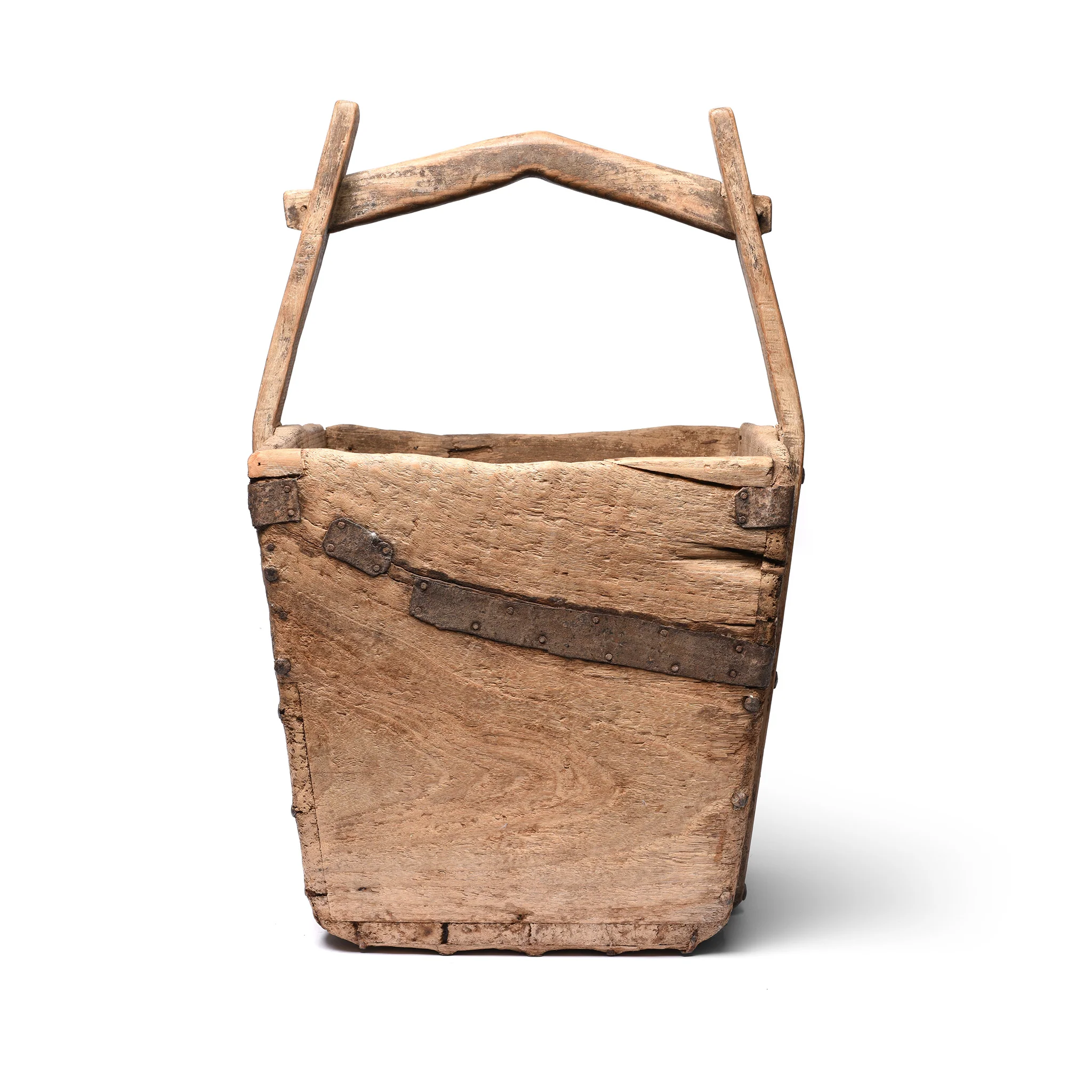 Vintage Elm Farmers Vegetable Basket - Ca 100 Yrs Old