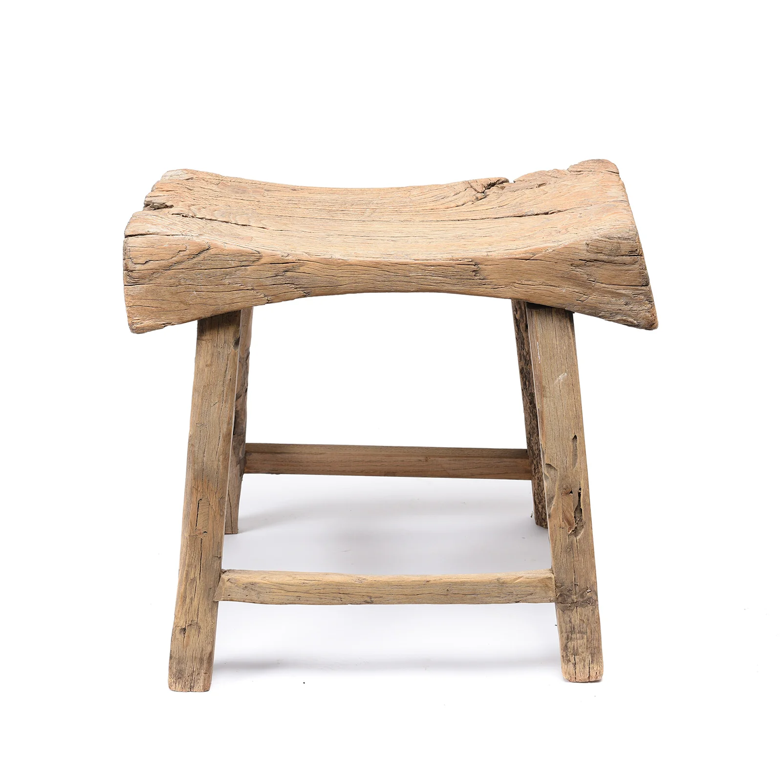 Chinese Elm Saddle Stool From Shanxi - 19thC - Image 2