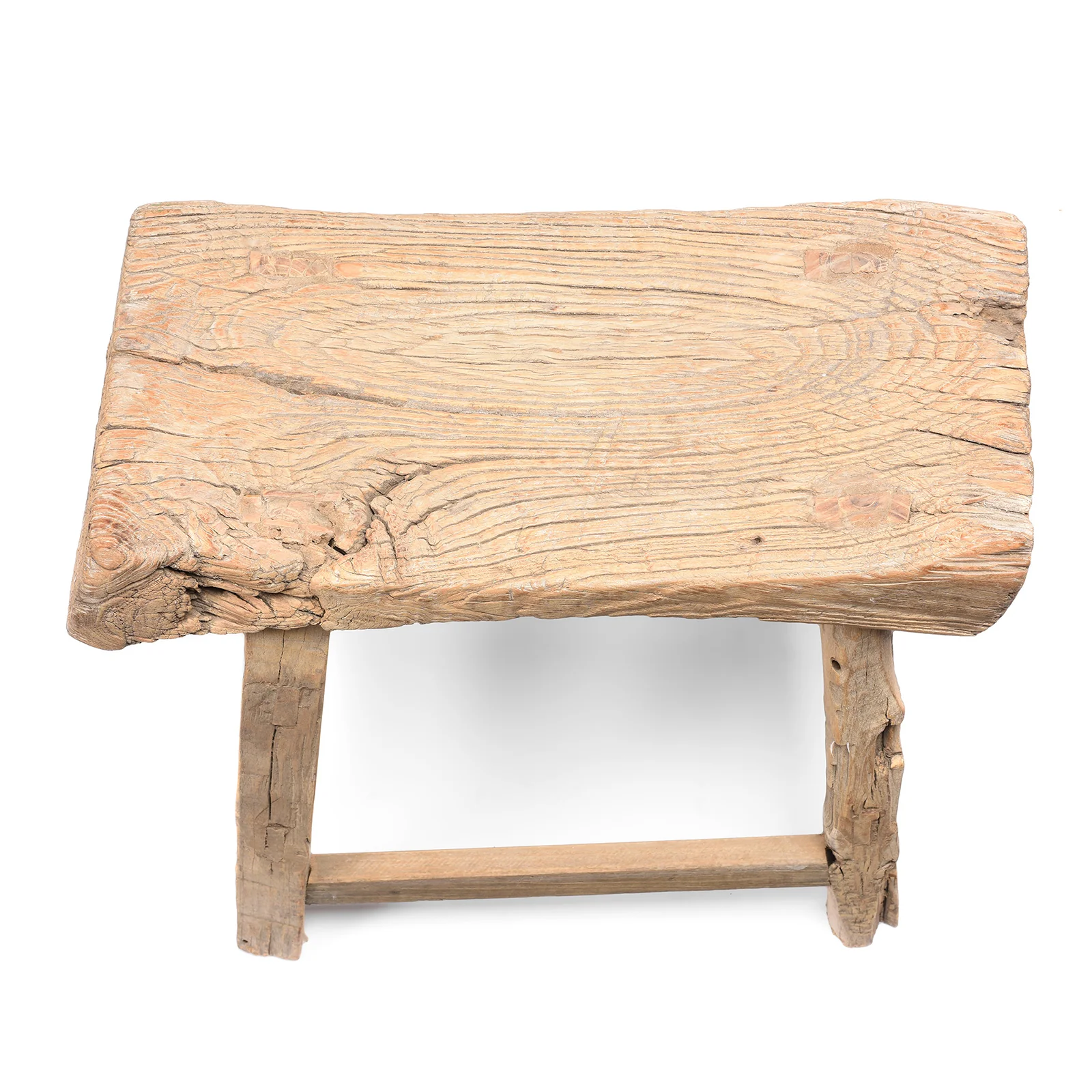 Chinese Elm Saddle Stool From Shanxi - 19thC - Image 3