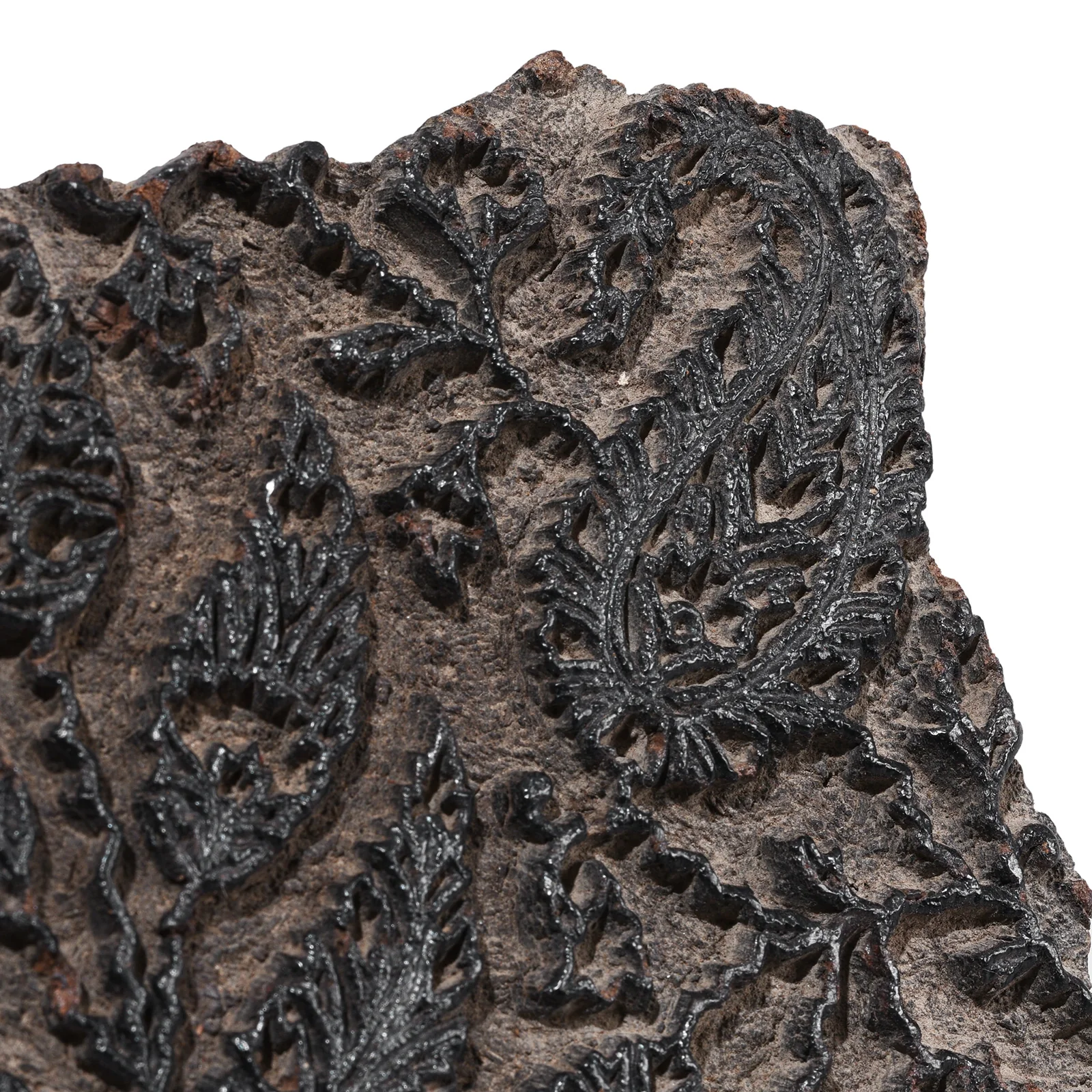 Old Floral Textile Printing Block From Jaipur - Ca 1930 - Image 2