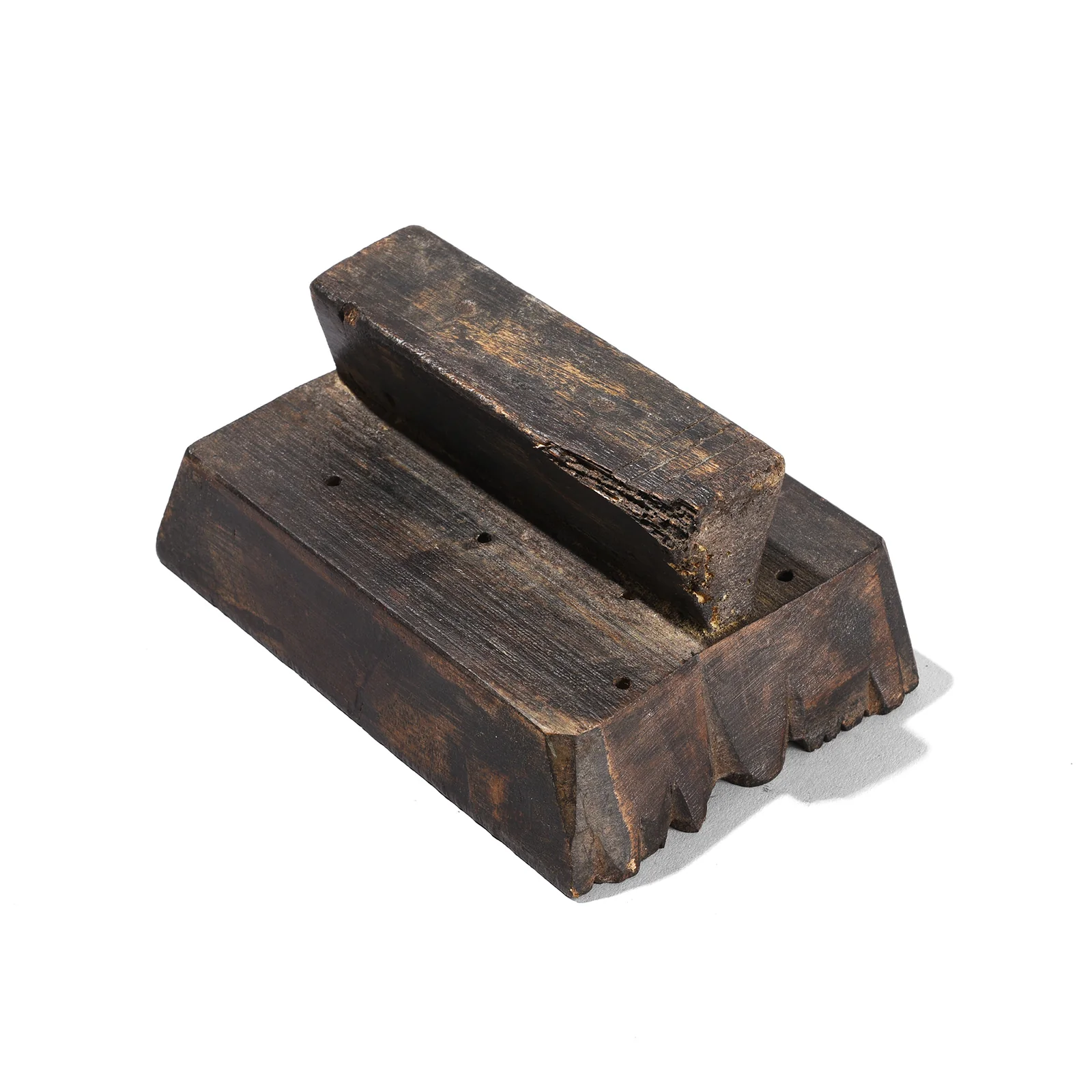 Old Floral Textile Printing Block From Jaipur - Ca 1930 - Image 3