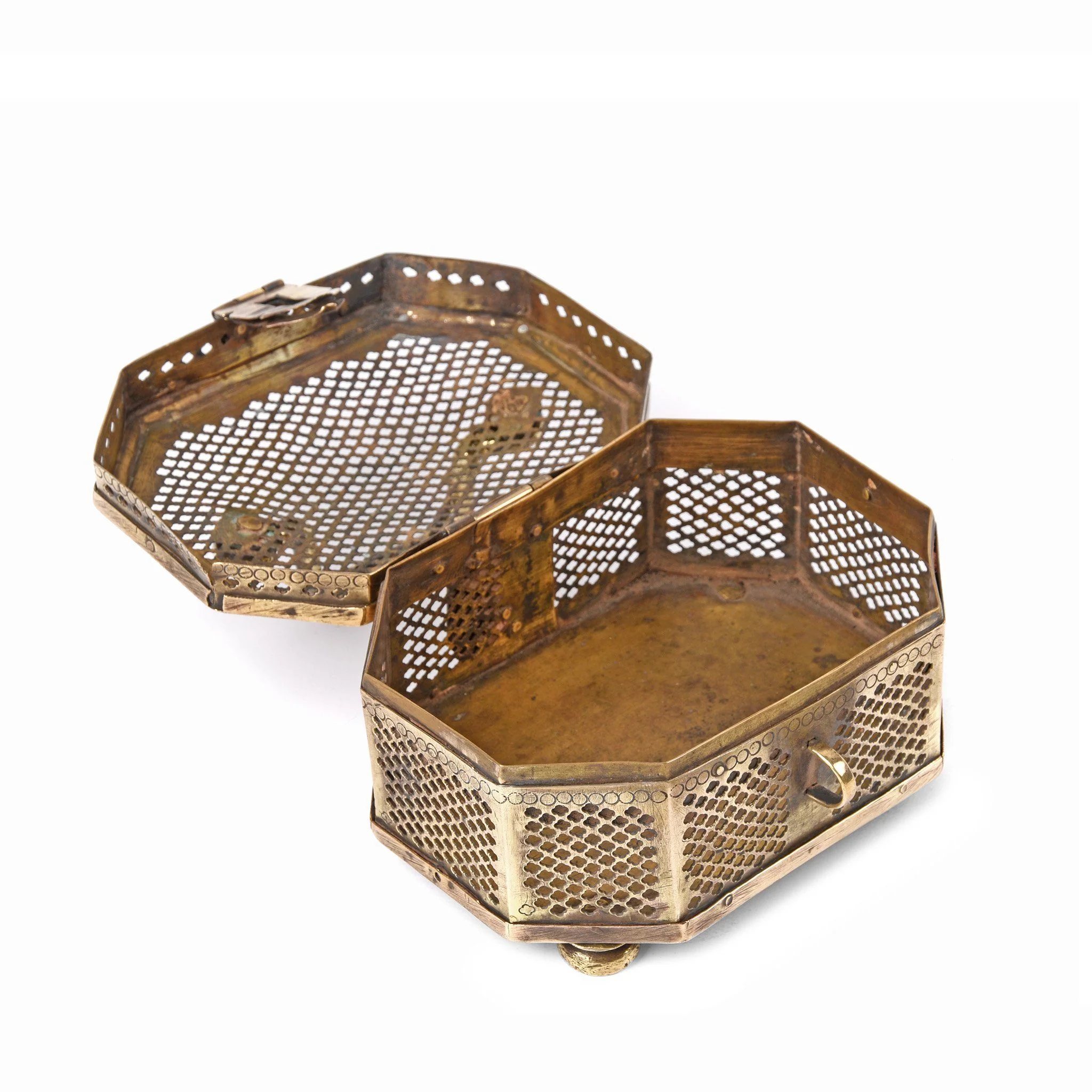 Old Brass Pandan Box From India - Ca 85 yrs old - Image 2