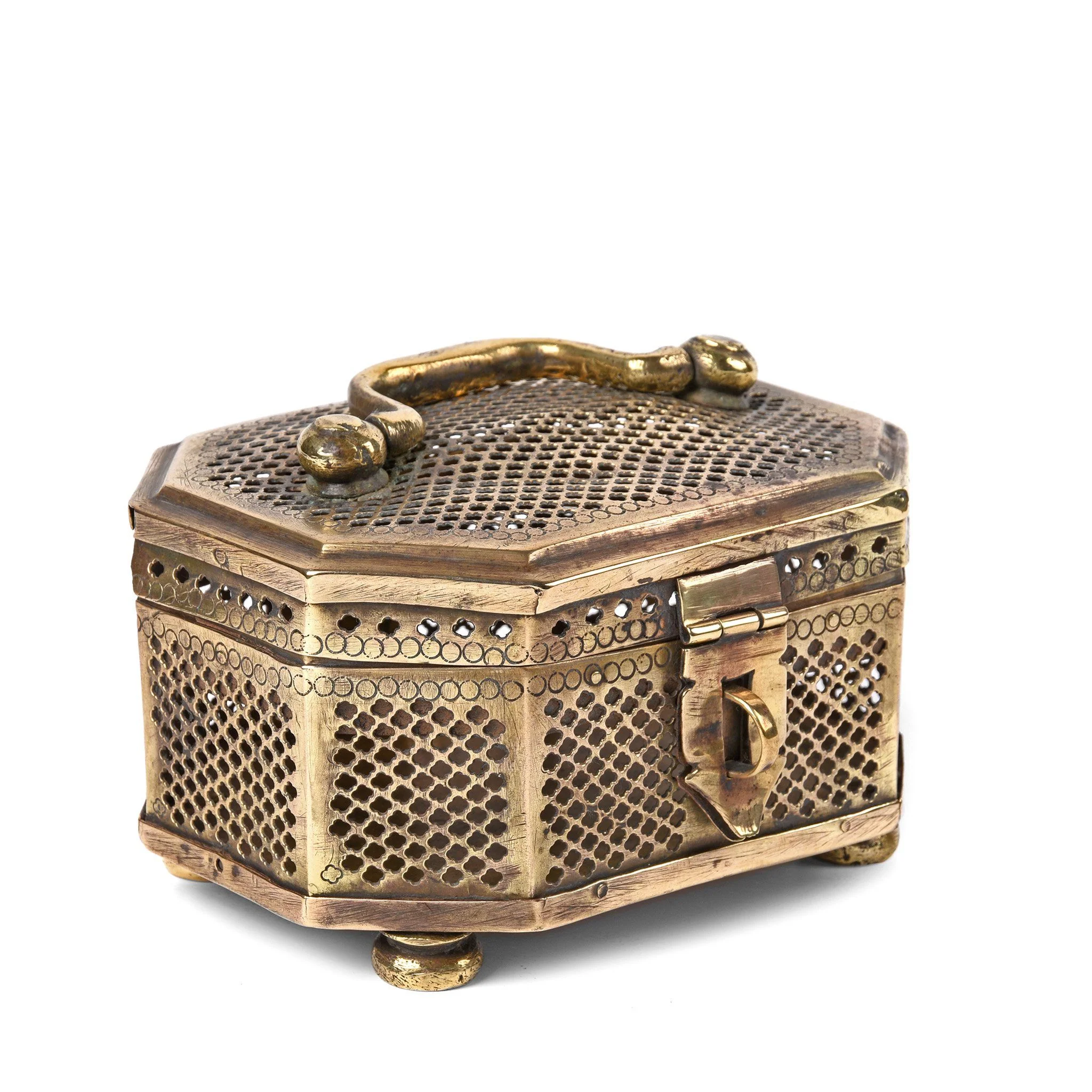 Old Brass Pandan Box From India - Ca 85 yrs old - Image 3