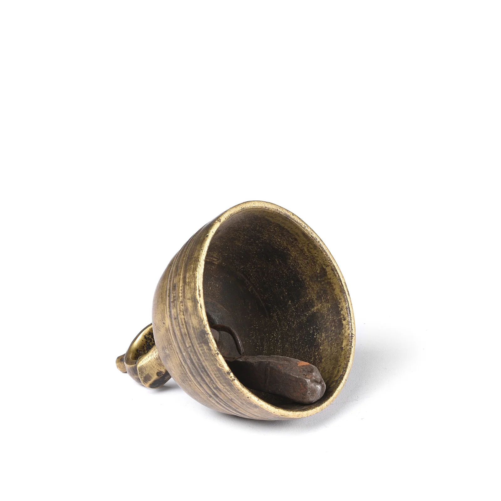 Old Indian Brass Puja Bell From Lucknow - Ca 1920 - Image 2