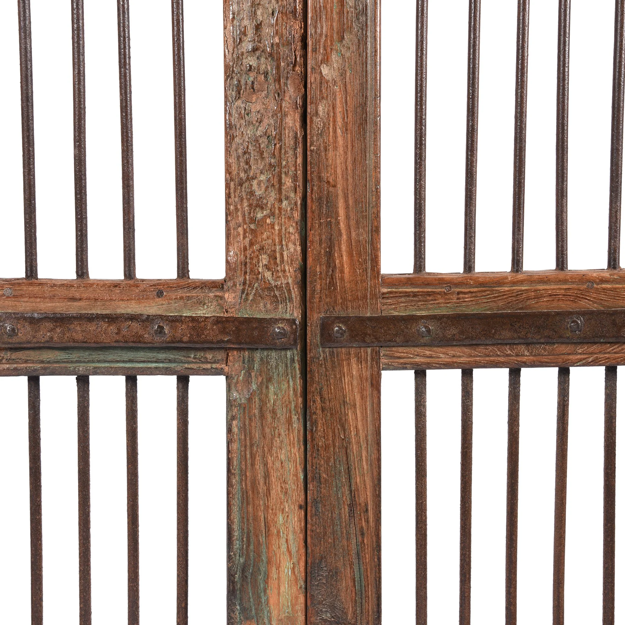 Teak Dog Gates From Gujarat - 19thC - Image 5
