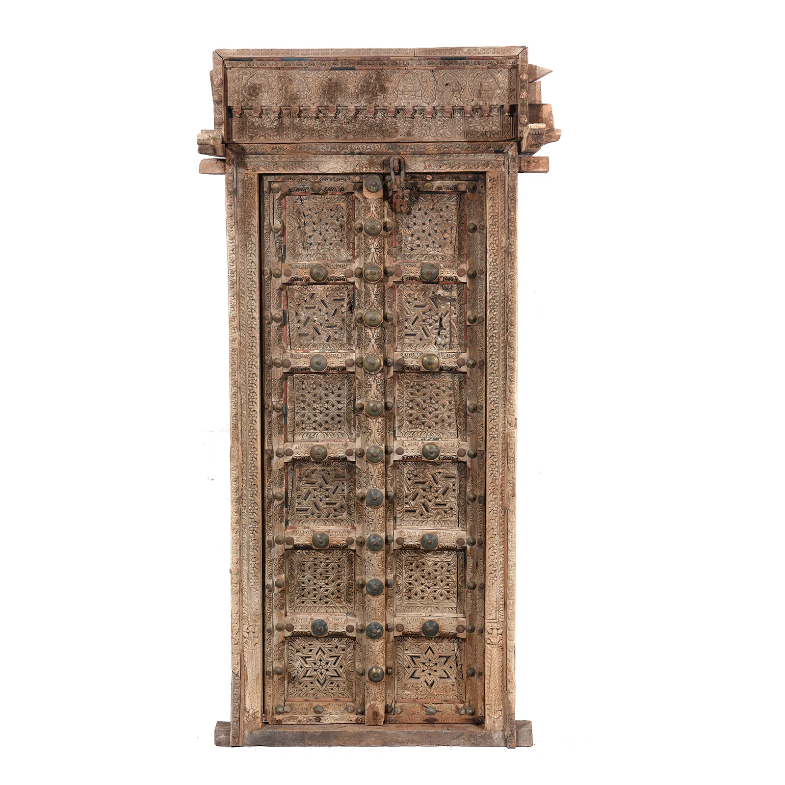 Old Indian Door From Shekhawati - 19thC