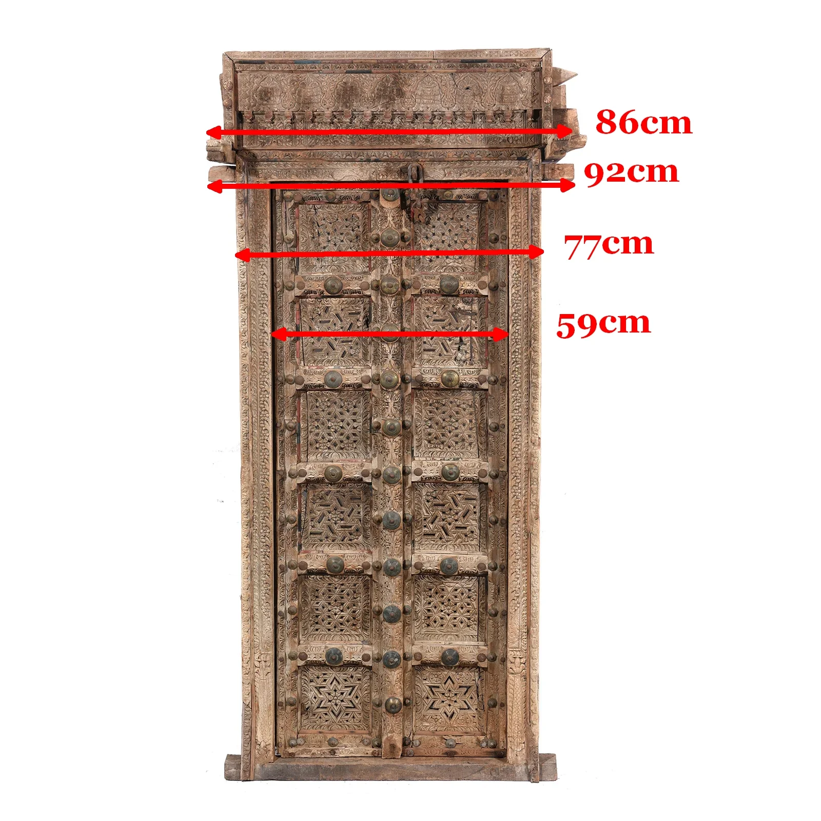 Old Indian Door From Shekhawati - 19thC - Image 10