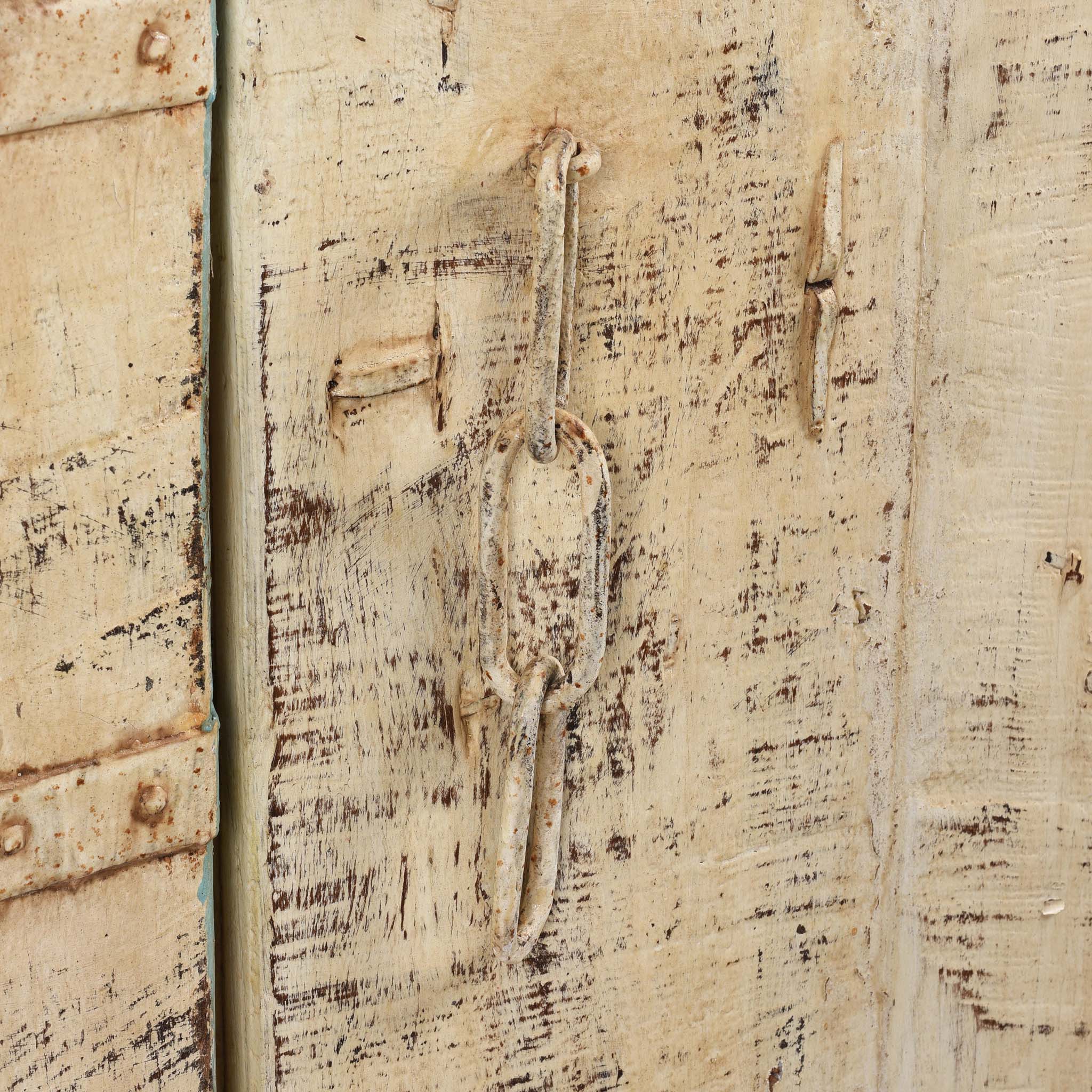Old Indian Door With Later Painting - 19thC - Image 10