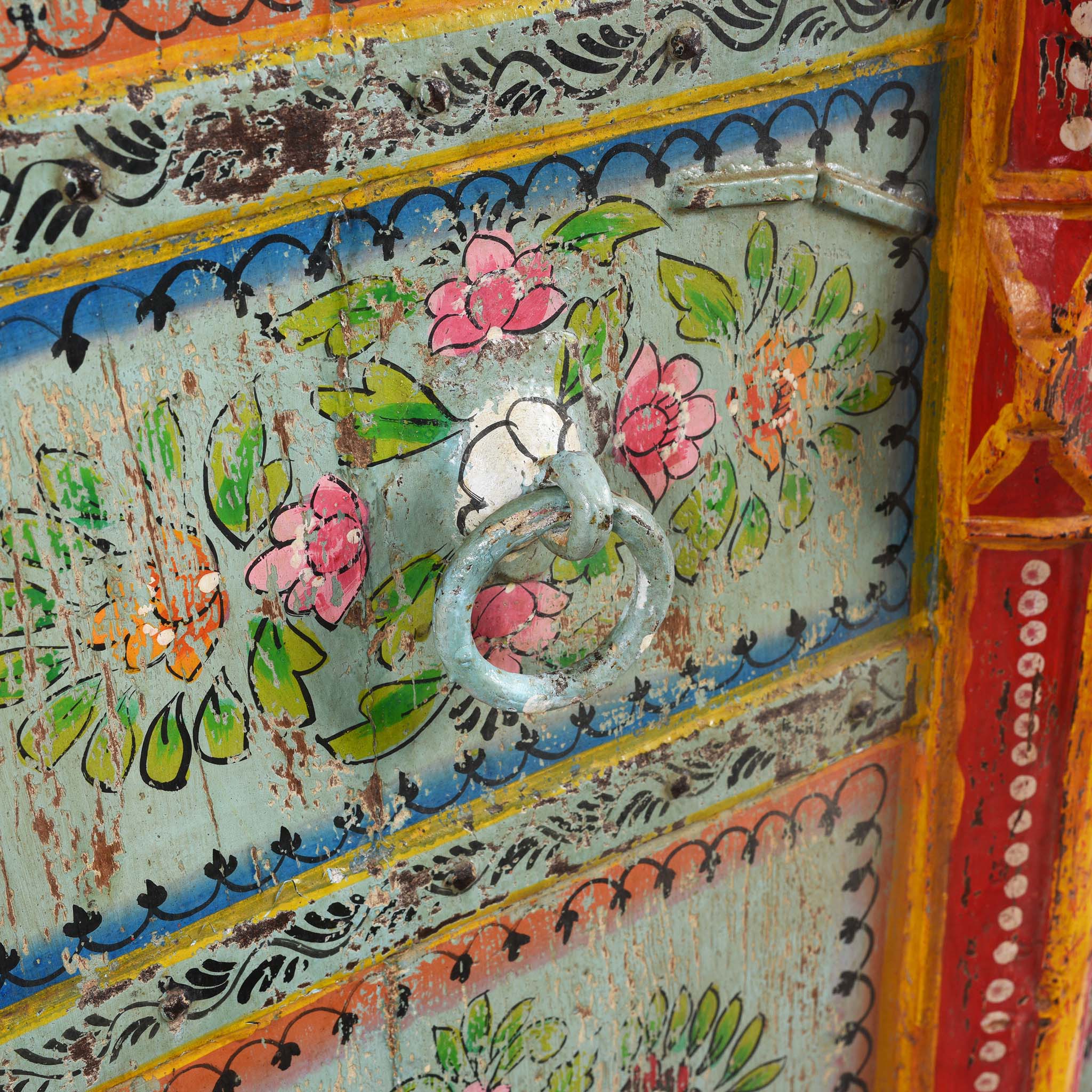 Old Indian Door With Later Painting - 19thC - Image 4