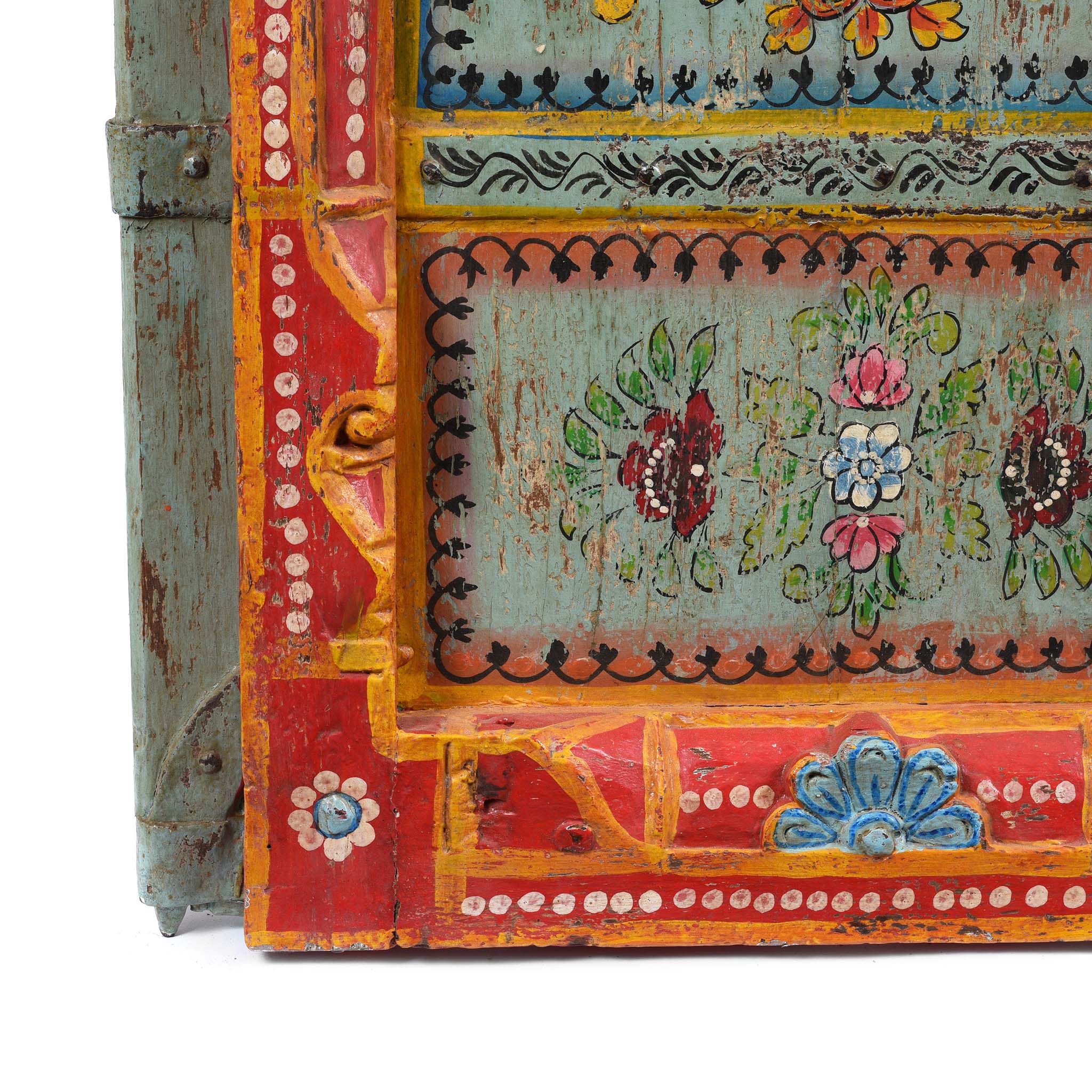 Old Indian Door With Later Painting - 19thC - Image 7