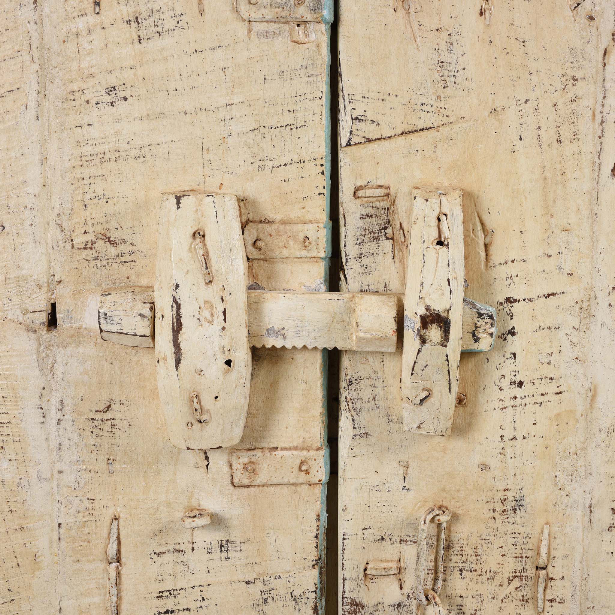 Old Indian Door With Later Painting - 19thC - Image 9