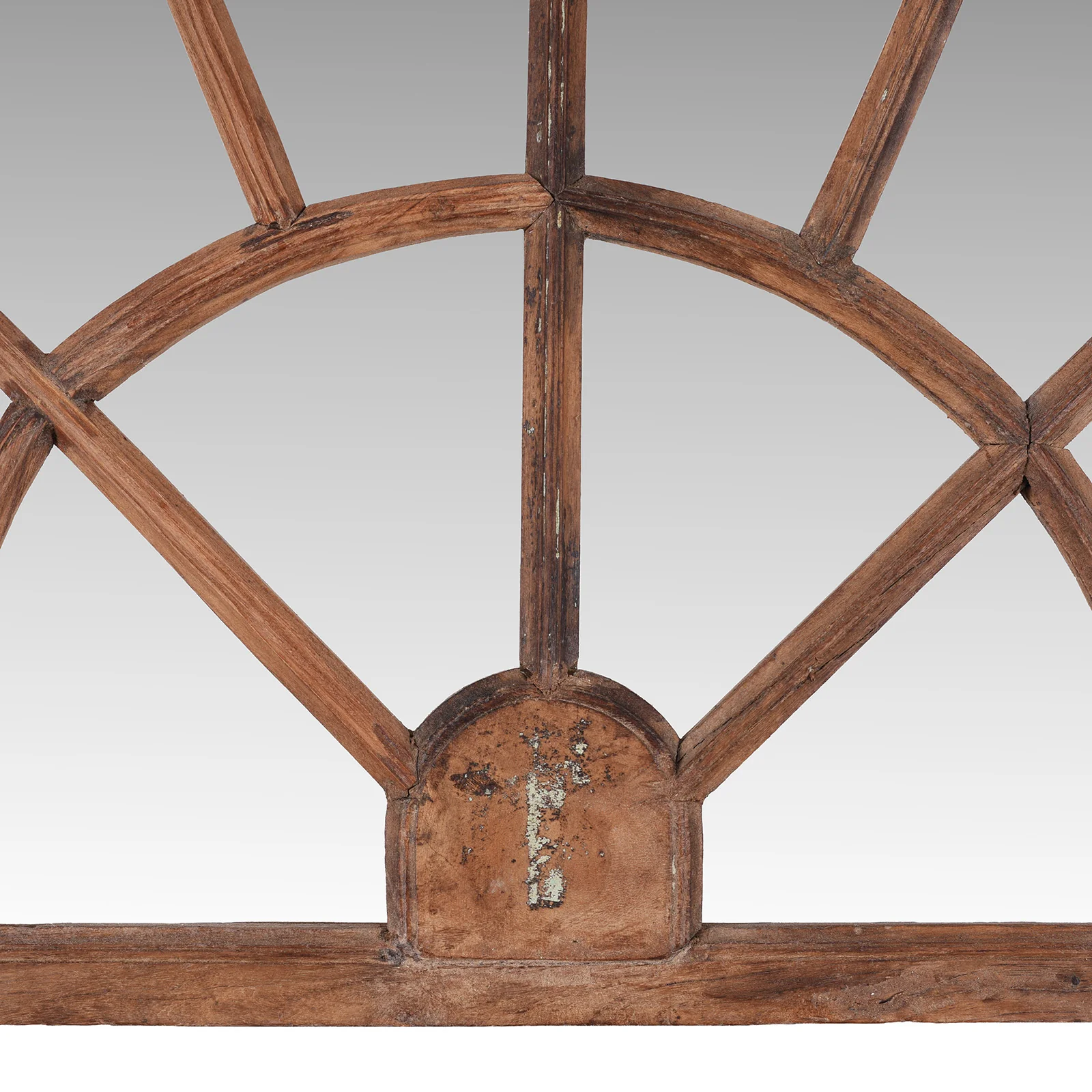 Old Indian Fanlight Window Mirror - 19th Century - Image 3