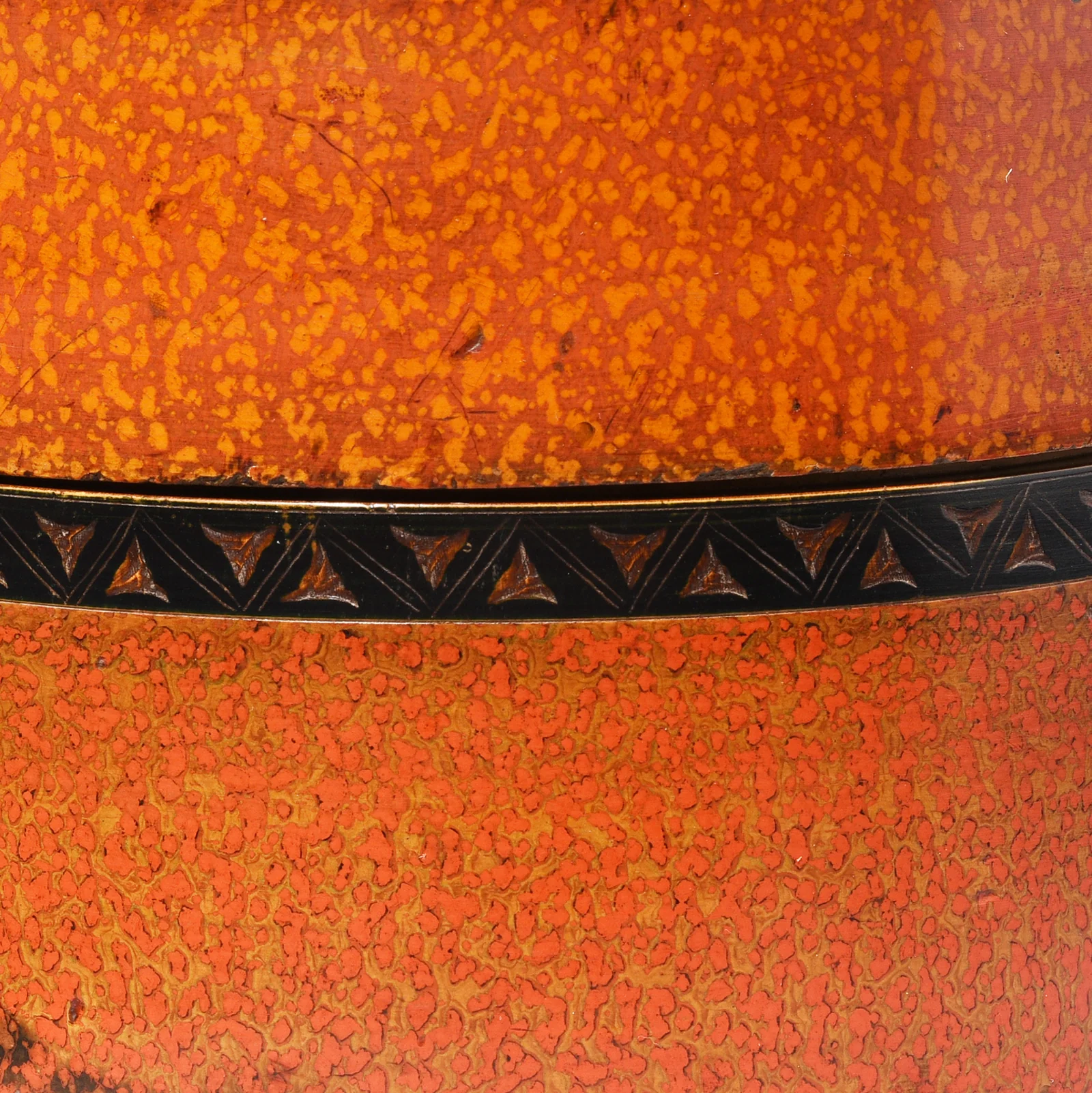 Spotted Lacquer Pot From Barmer - 19th Century - Image 5