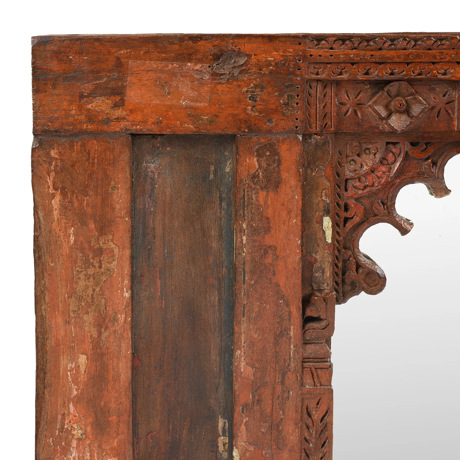 Old Indian Mirror From Banswara Tribal Area - 19th Century - Image 3