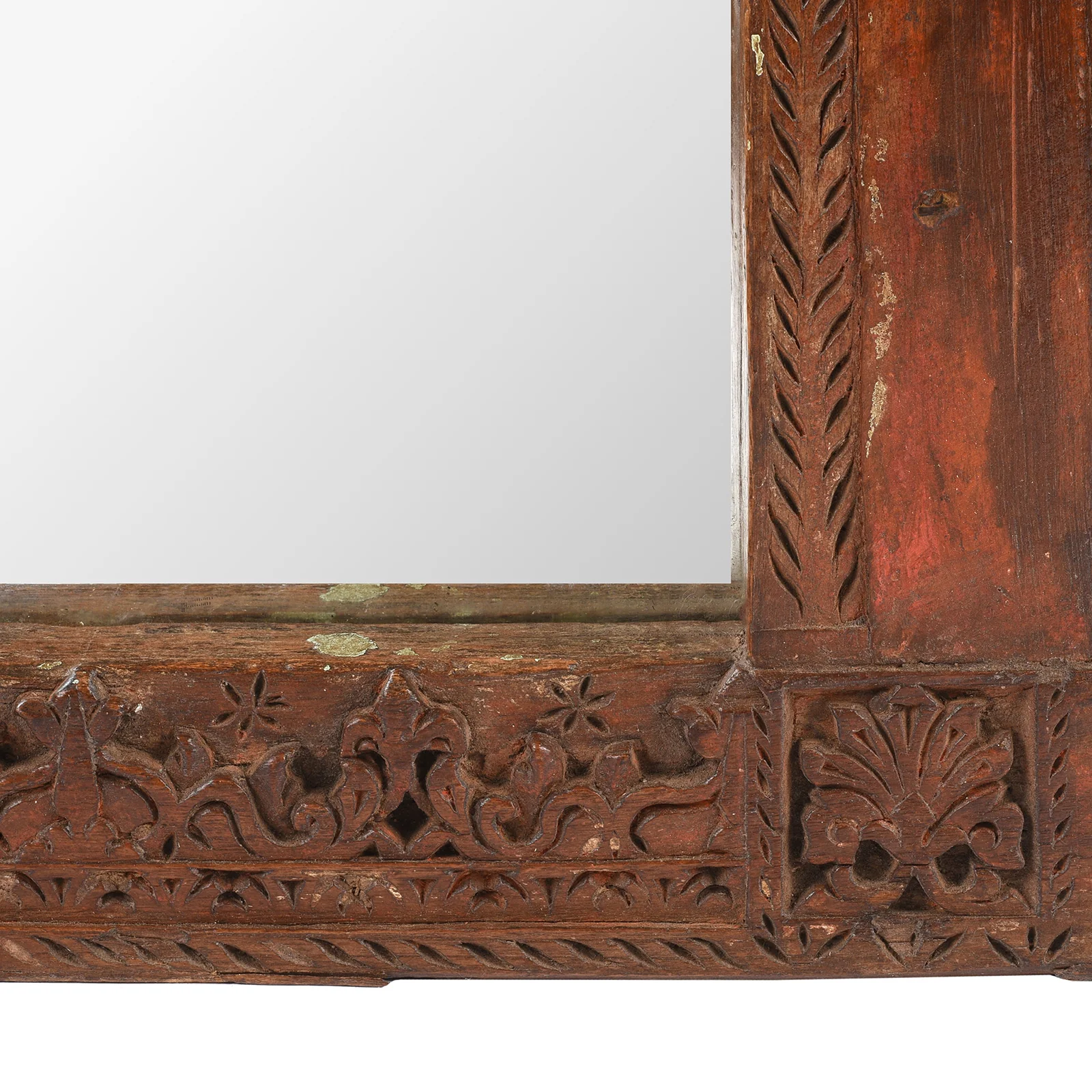 Old Indian Mirror From Banswara Tribal Area - 19th Century - Image 4